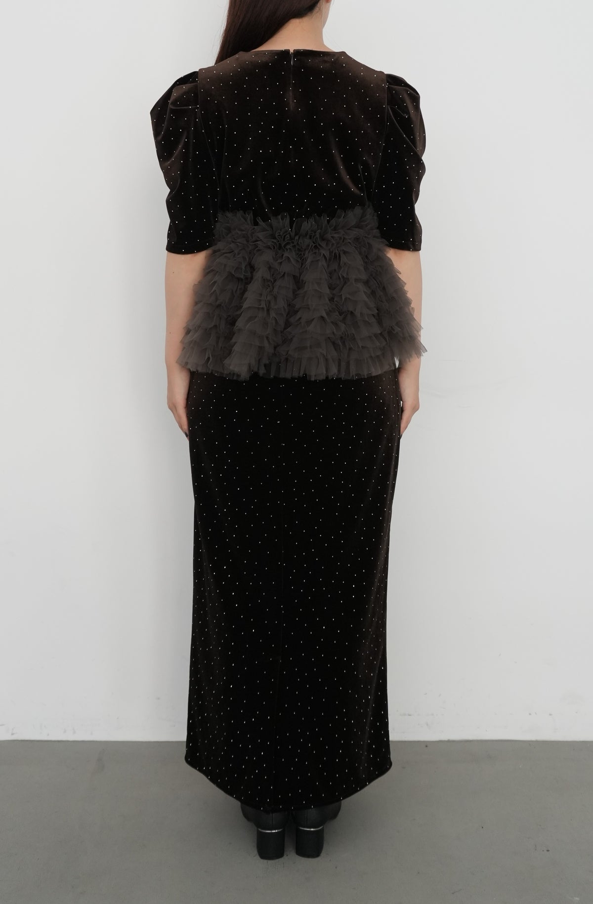 model:159cm size:L color:ブラウン