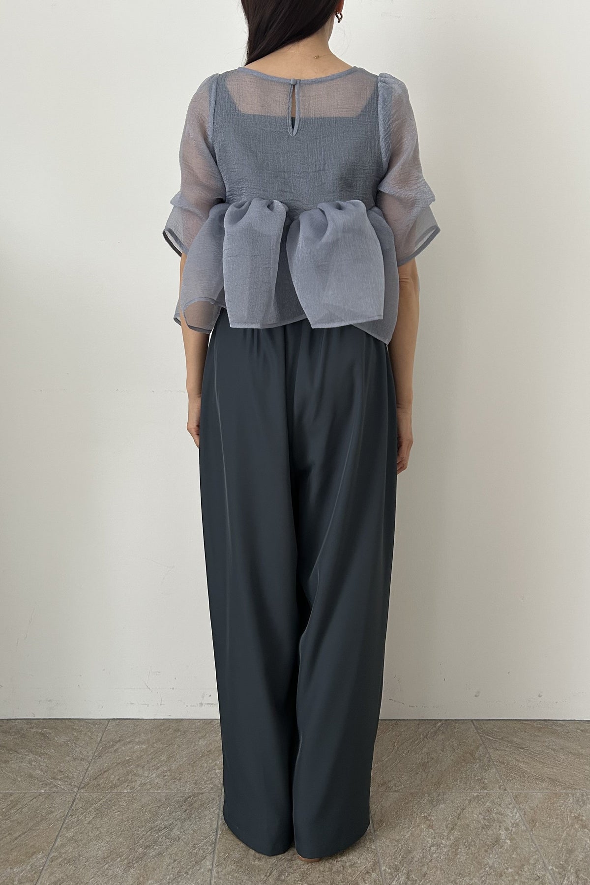 model:164cm size:L color:ブルー