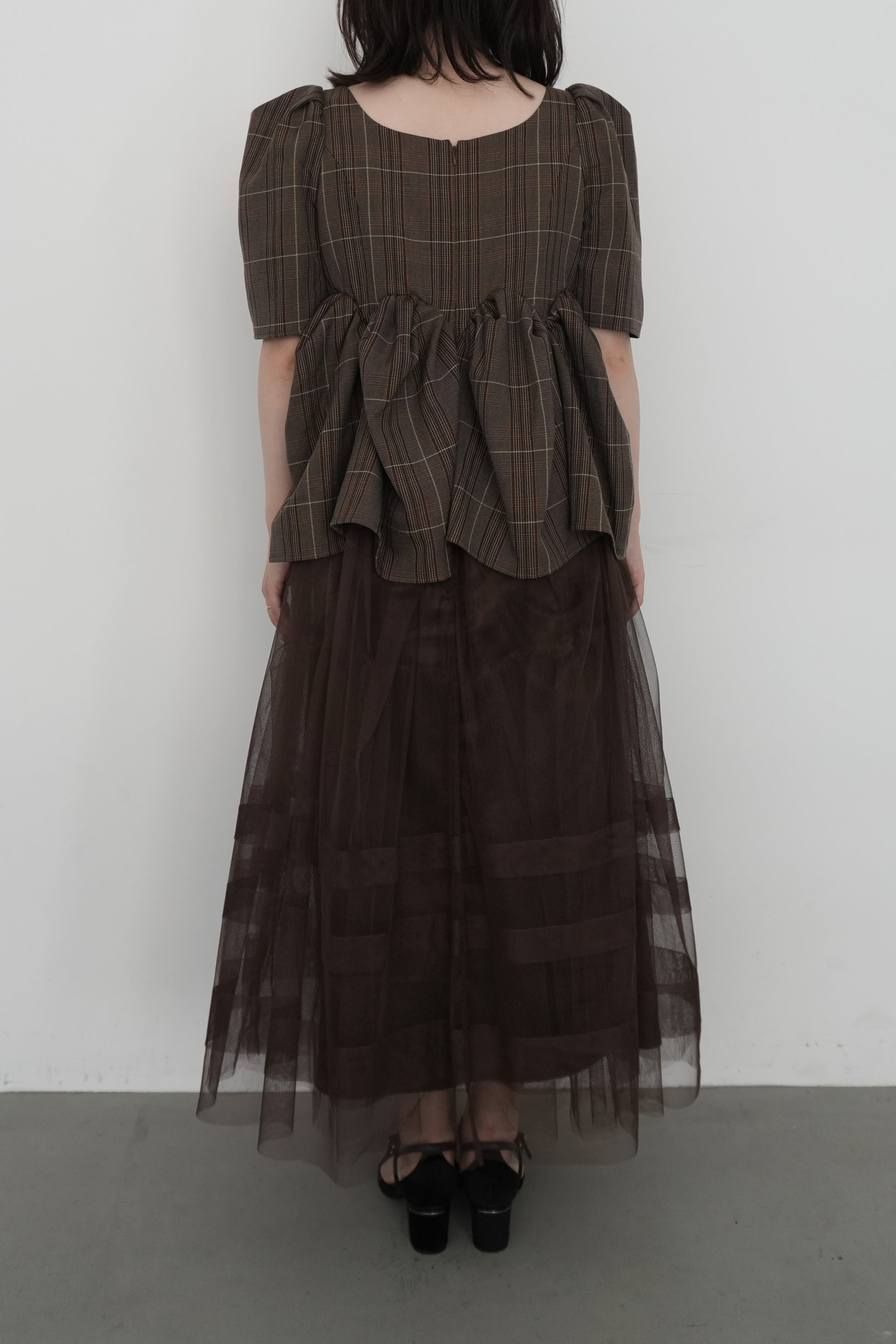 model:153cm size:L color:ブラウン