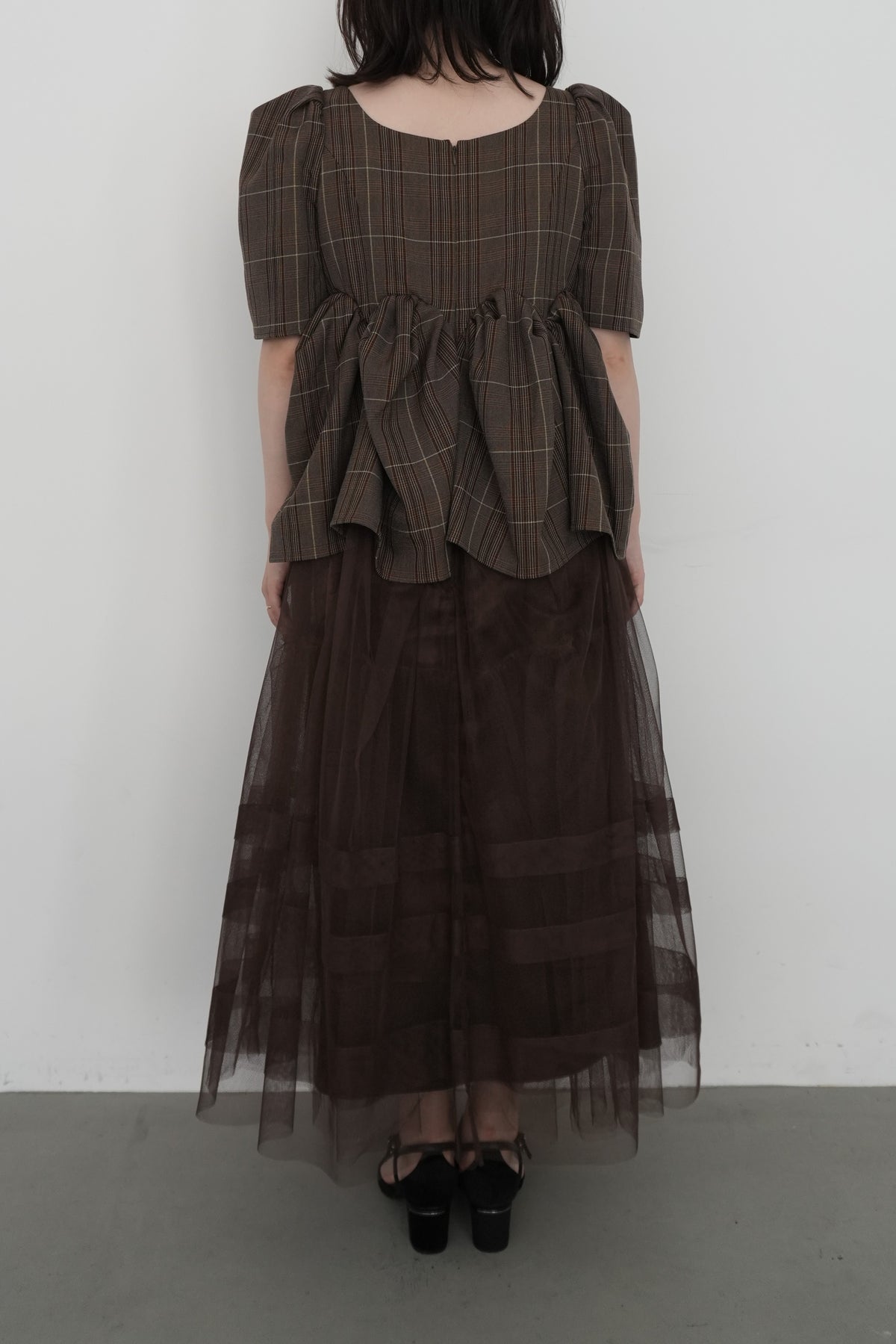 model:153cm size:L color:ブラウン