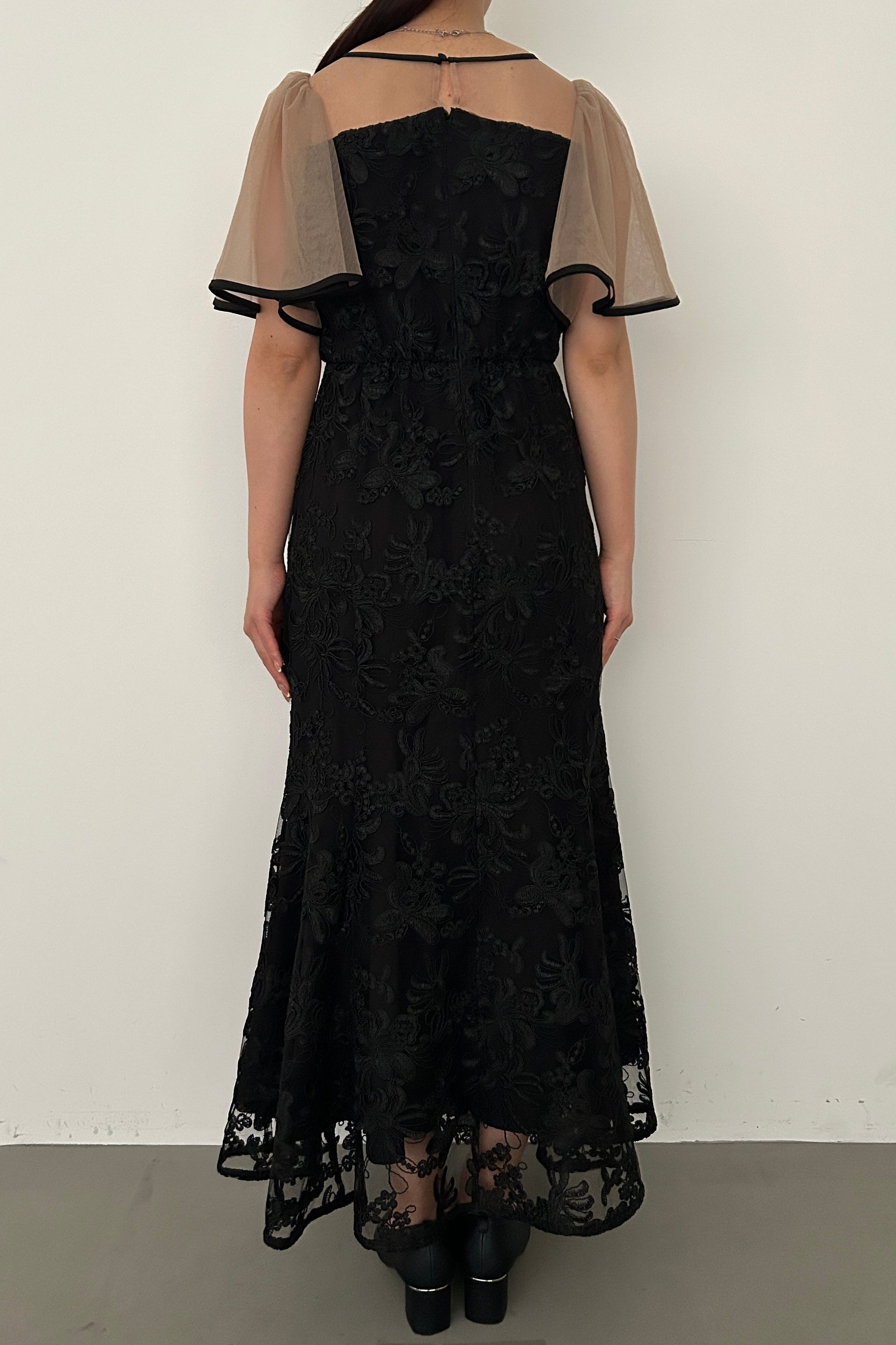 model:159cm size:M color:ブラック×ベージュ