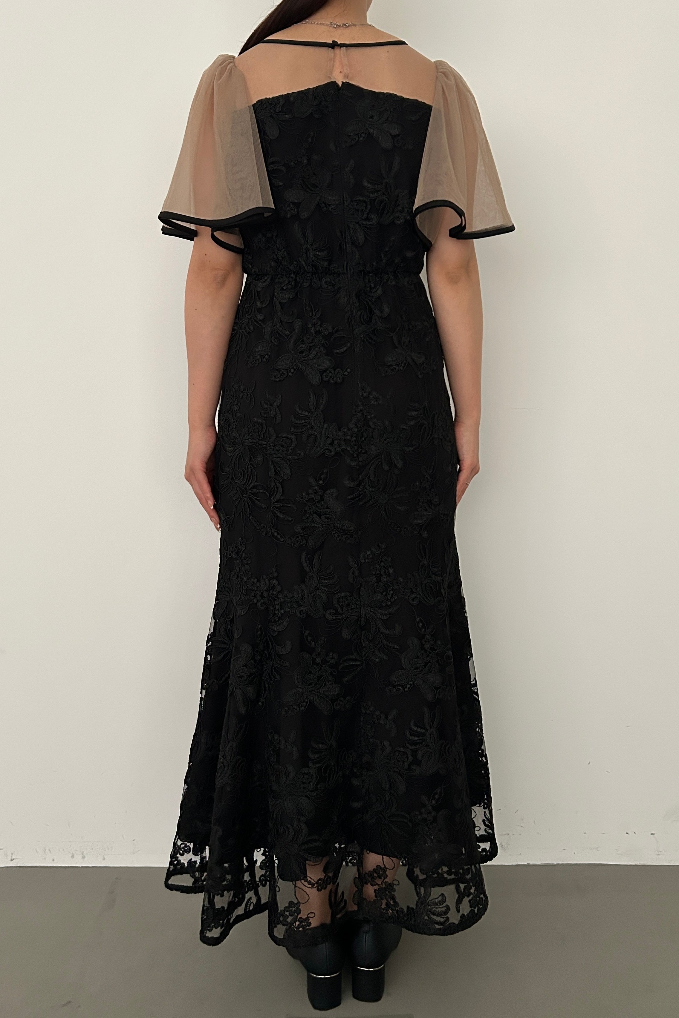 model:159cm size:M color:ブラック×ベージュ