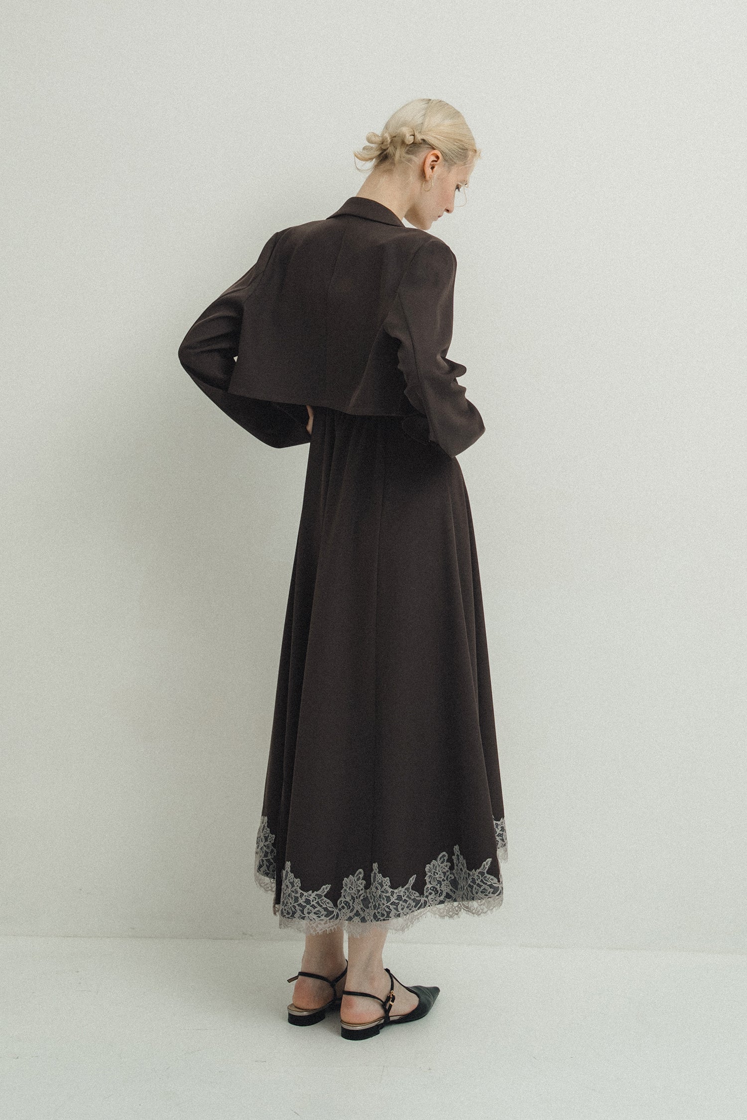 model:174cm size:モデルサイズ color:ブラウン