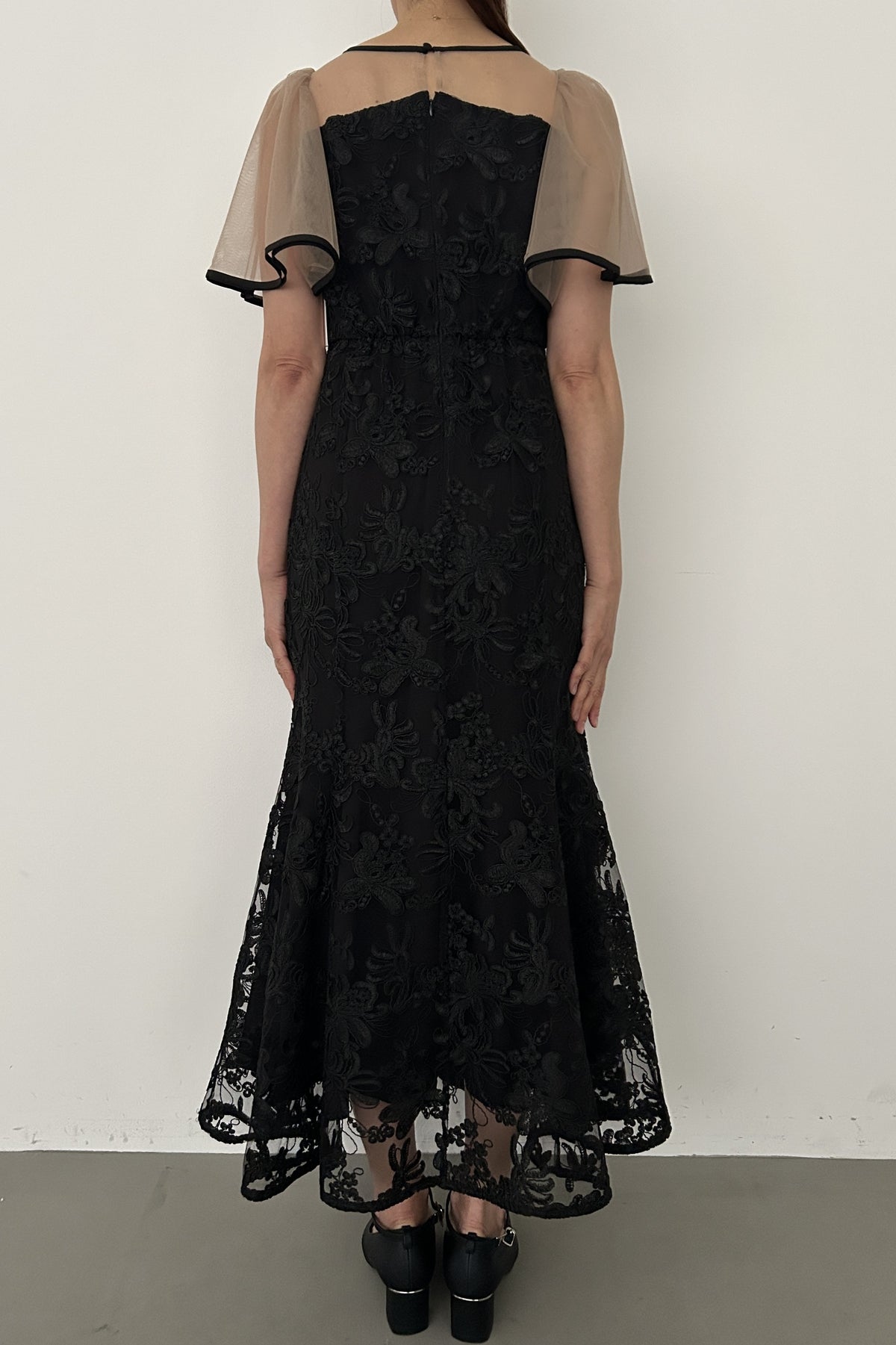 model:164cm size:M color:ブラック×ベージュ