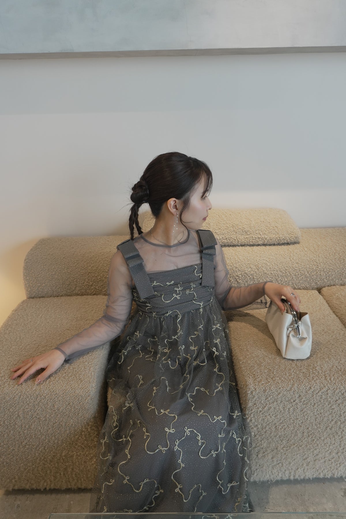 model:159cm size:M color:グレー
