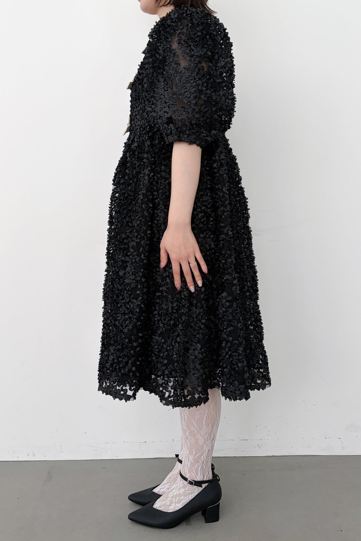 model:153cm size:M/Short color:ブラック