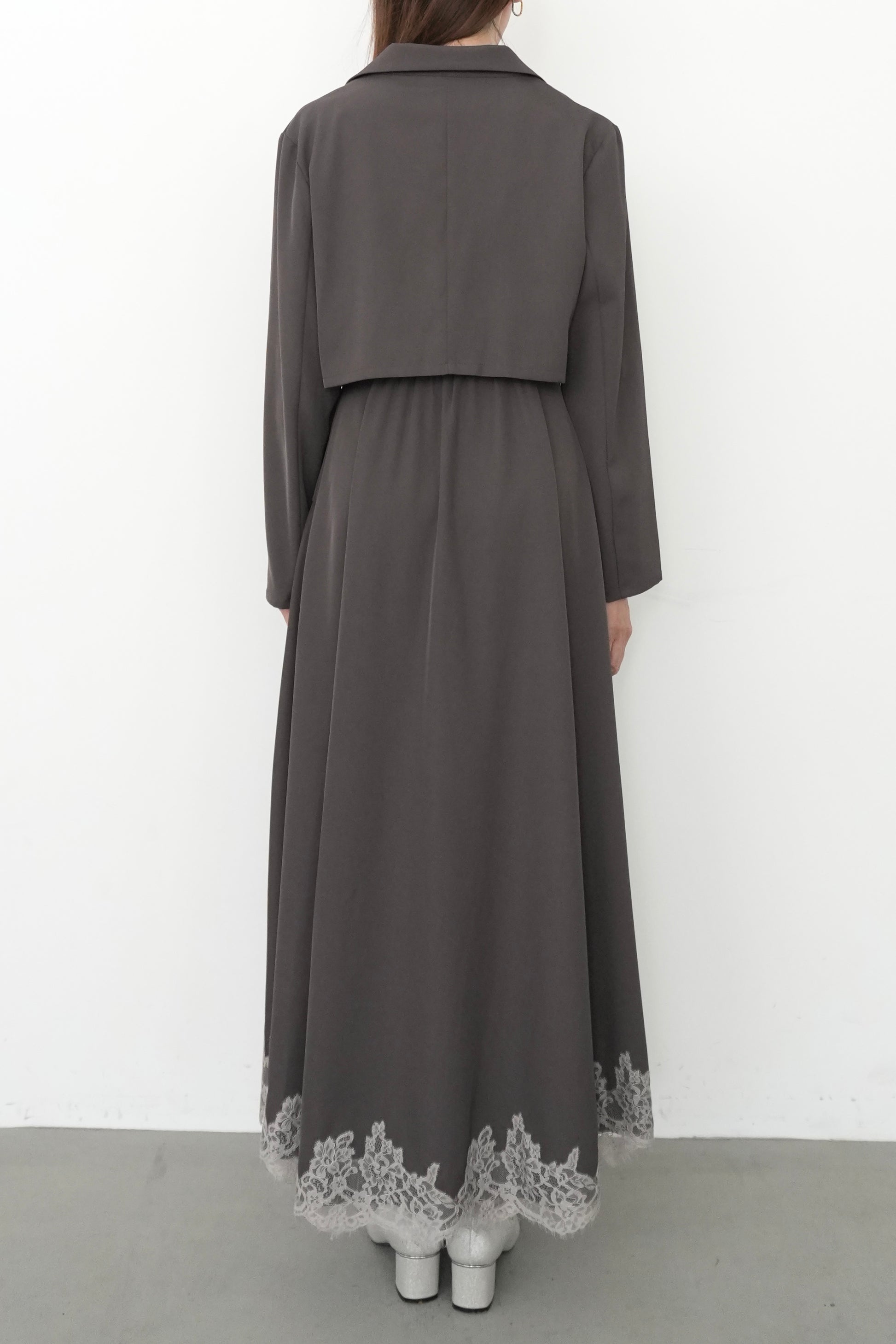 model:164cm size:L color:ブラウン