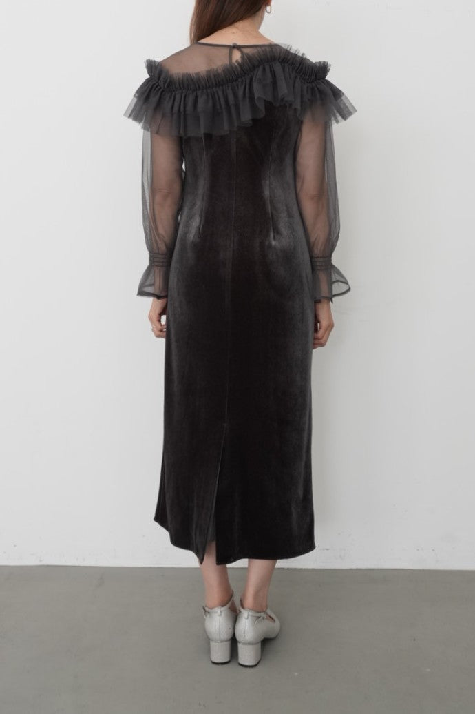 model:164cm size:S color:ブルーグレー