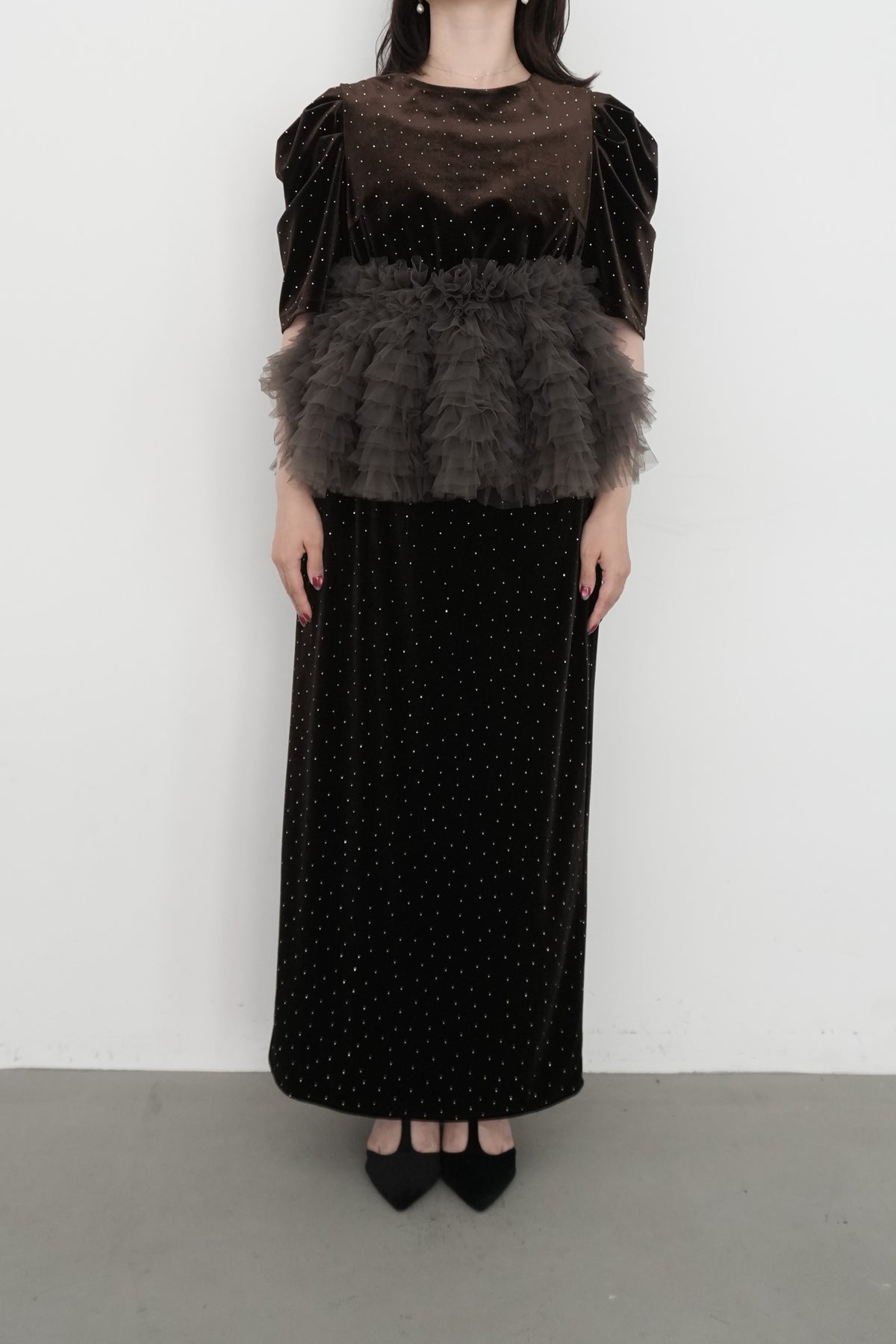 model:153cm size:L color:ブラウン