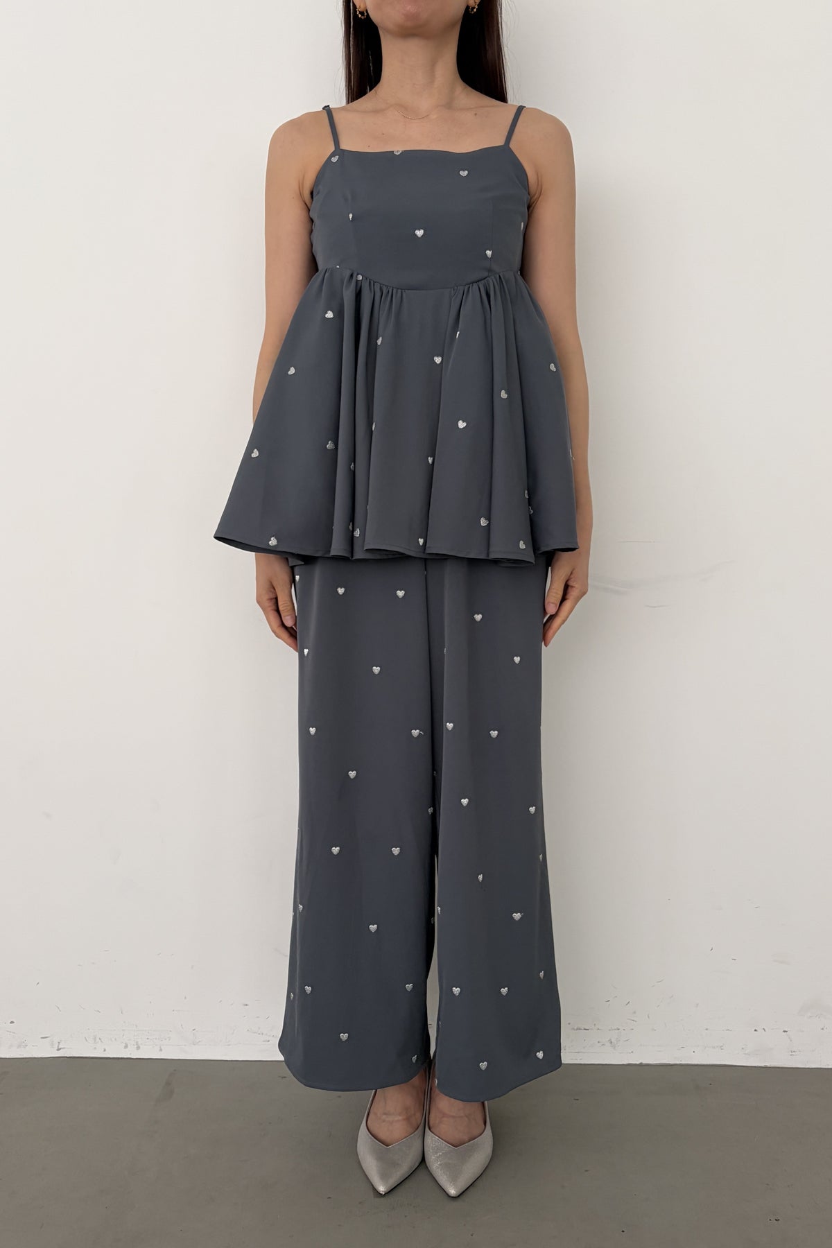 model:164cm size:S color:ブルー