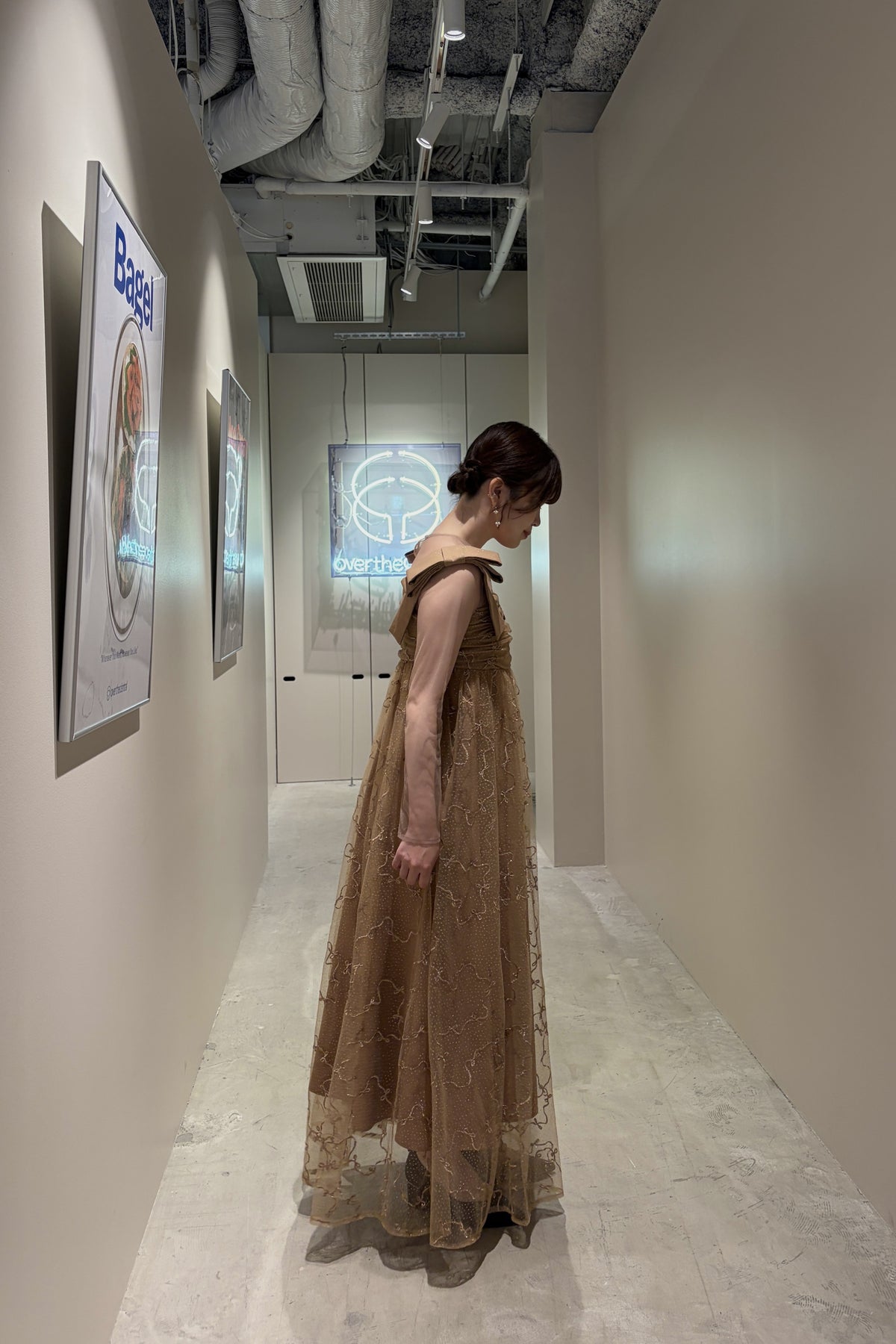 model:153cm size:S color:テラコッタ