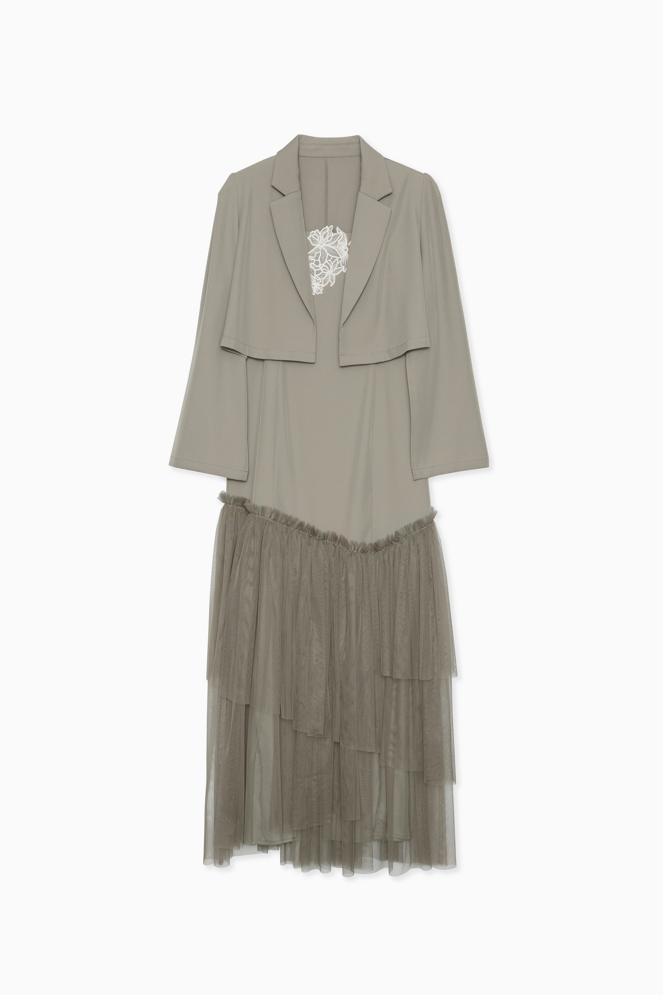 1012 Layered tulle dress