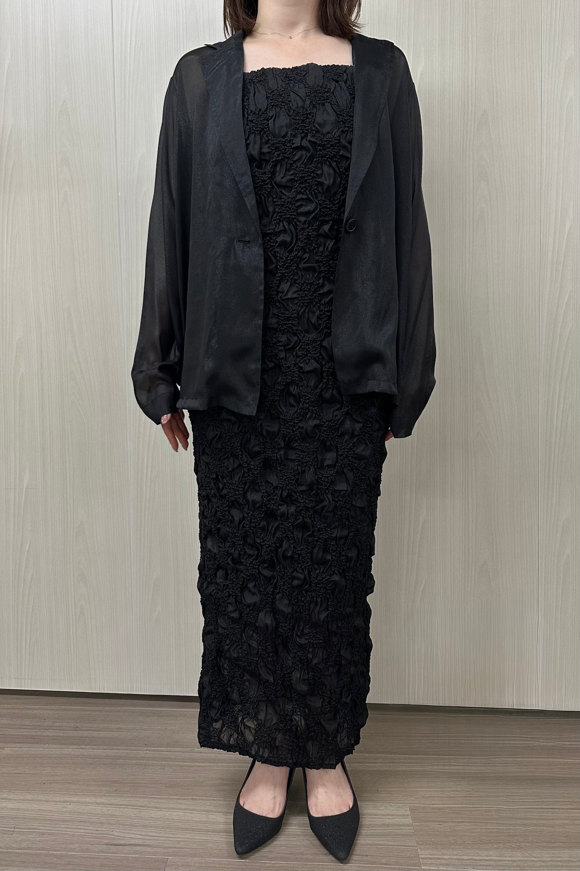 model:153cm size:S color:ブラック