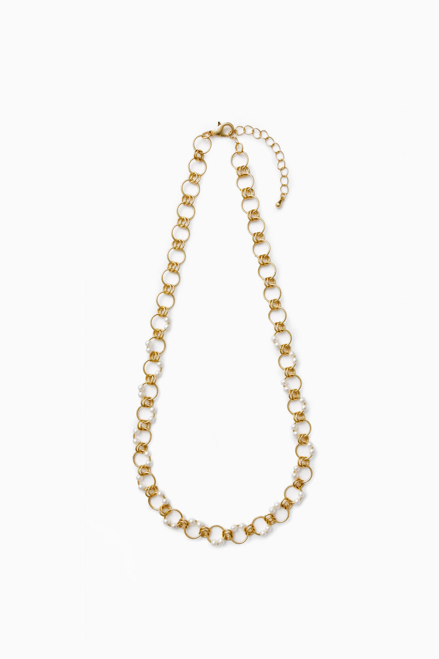 1024 Orbit pearl chain necklace