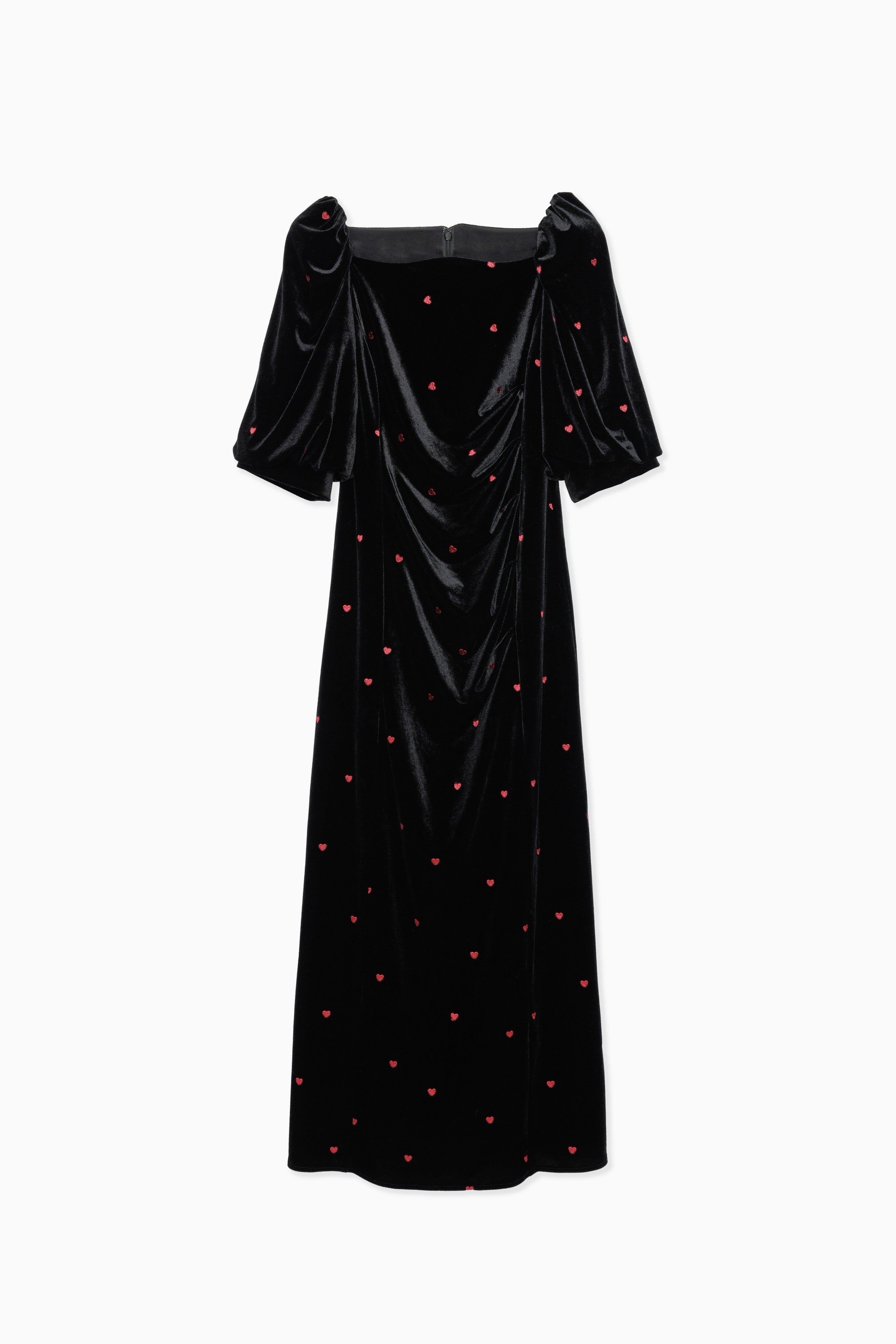 1035 Sweetheart velour dress