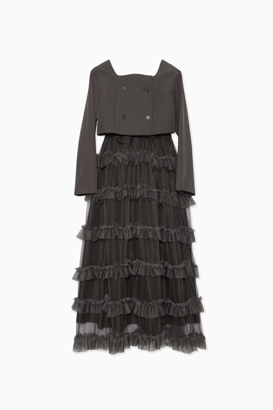 1040 Tiered tulle Skirt+JK