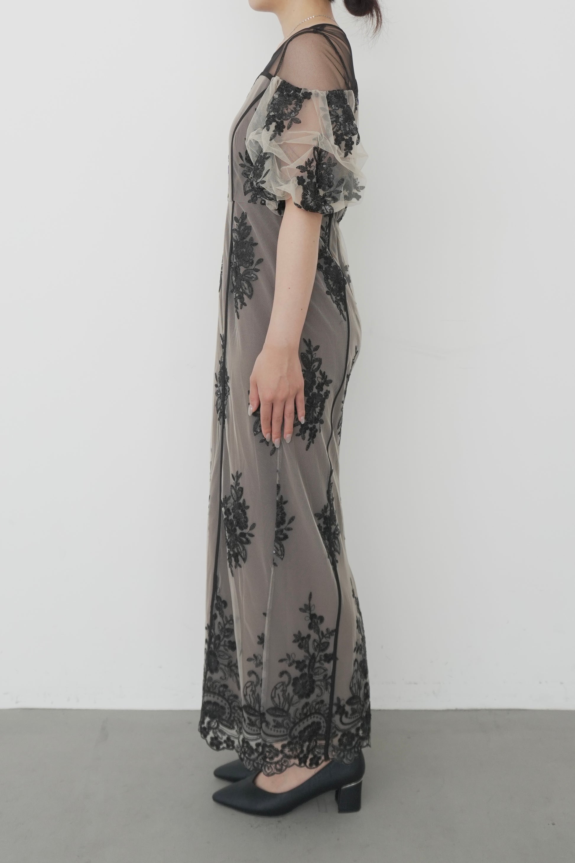 model:159cm size:M color:ベージュ