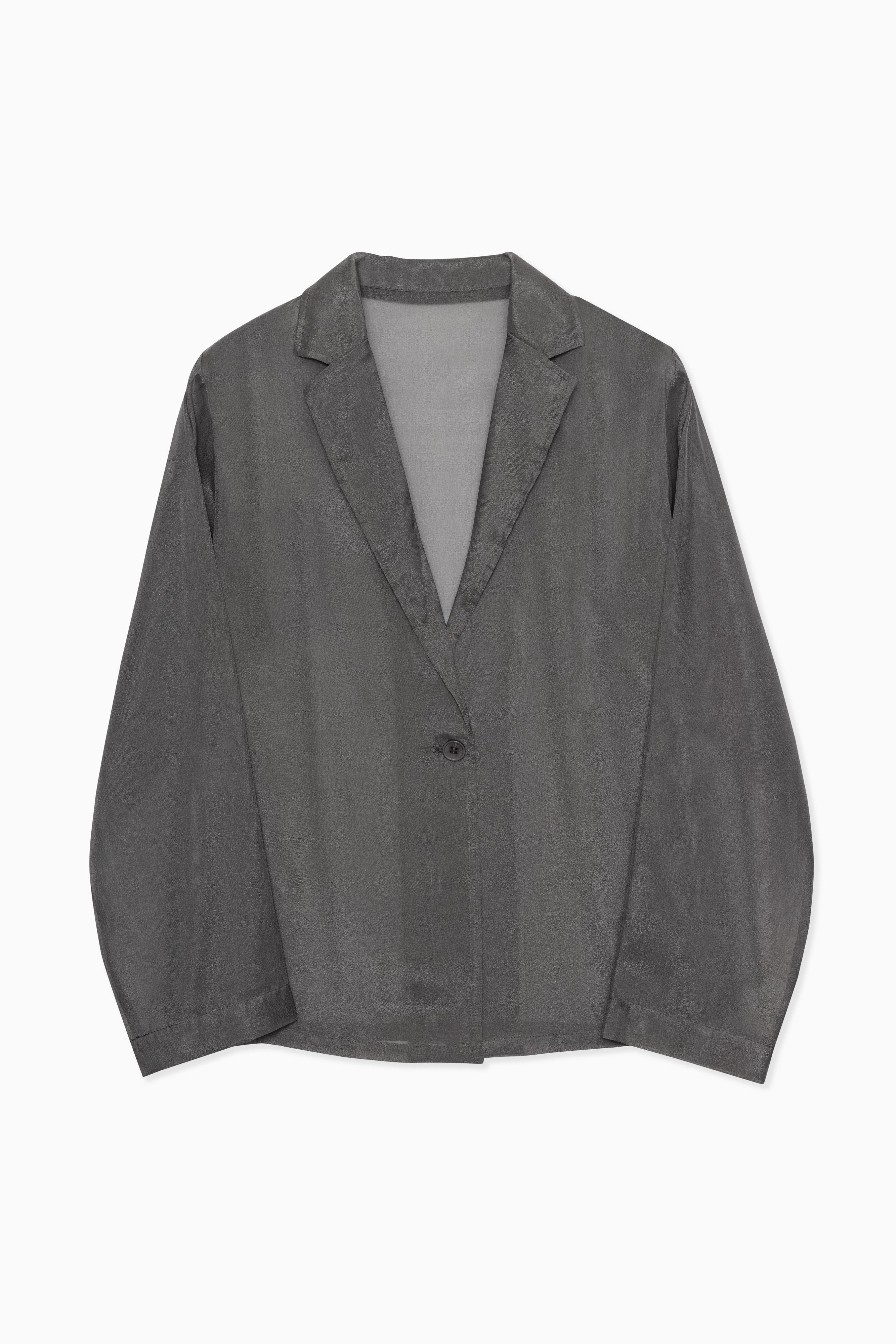 1072 Glossy Organza Jacket