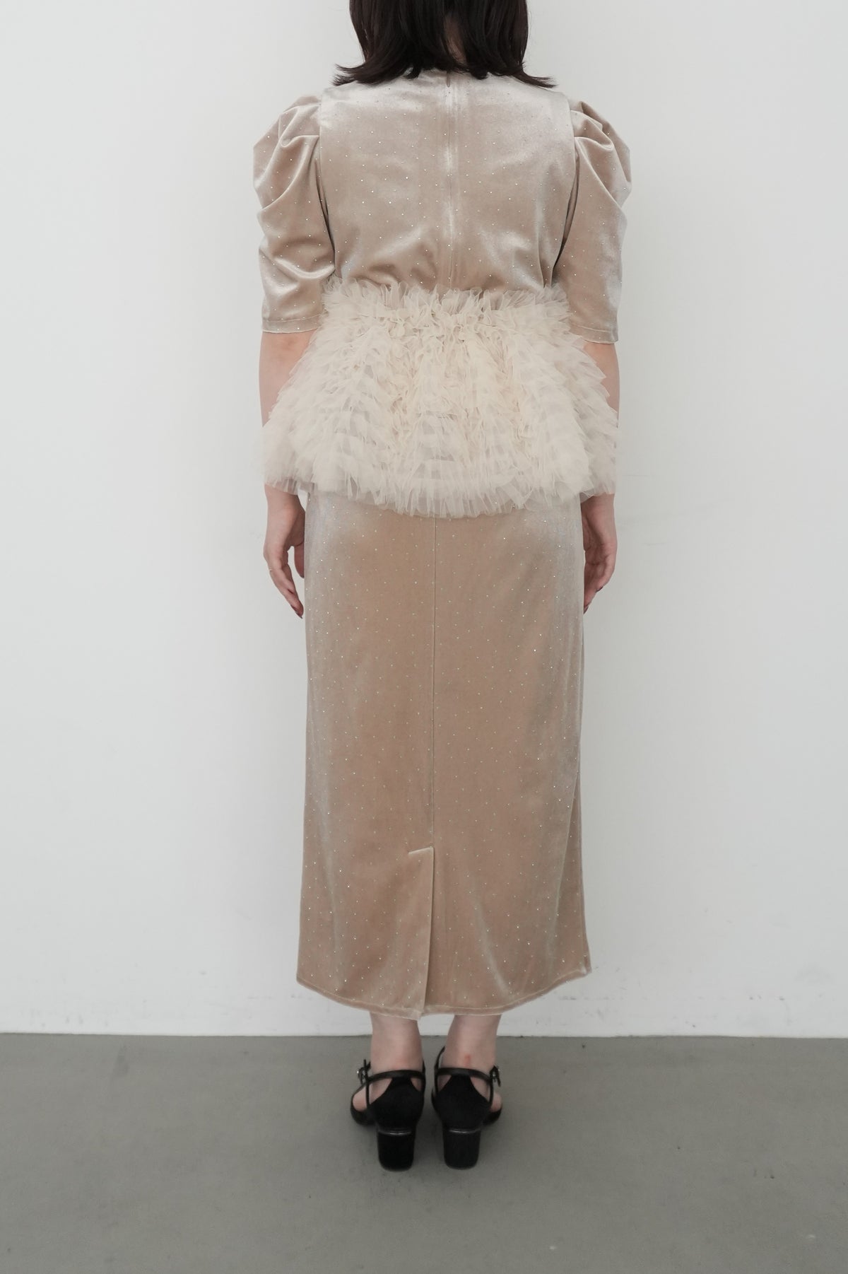 model:153cm size:S color:ベージュ