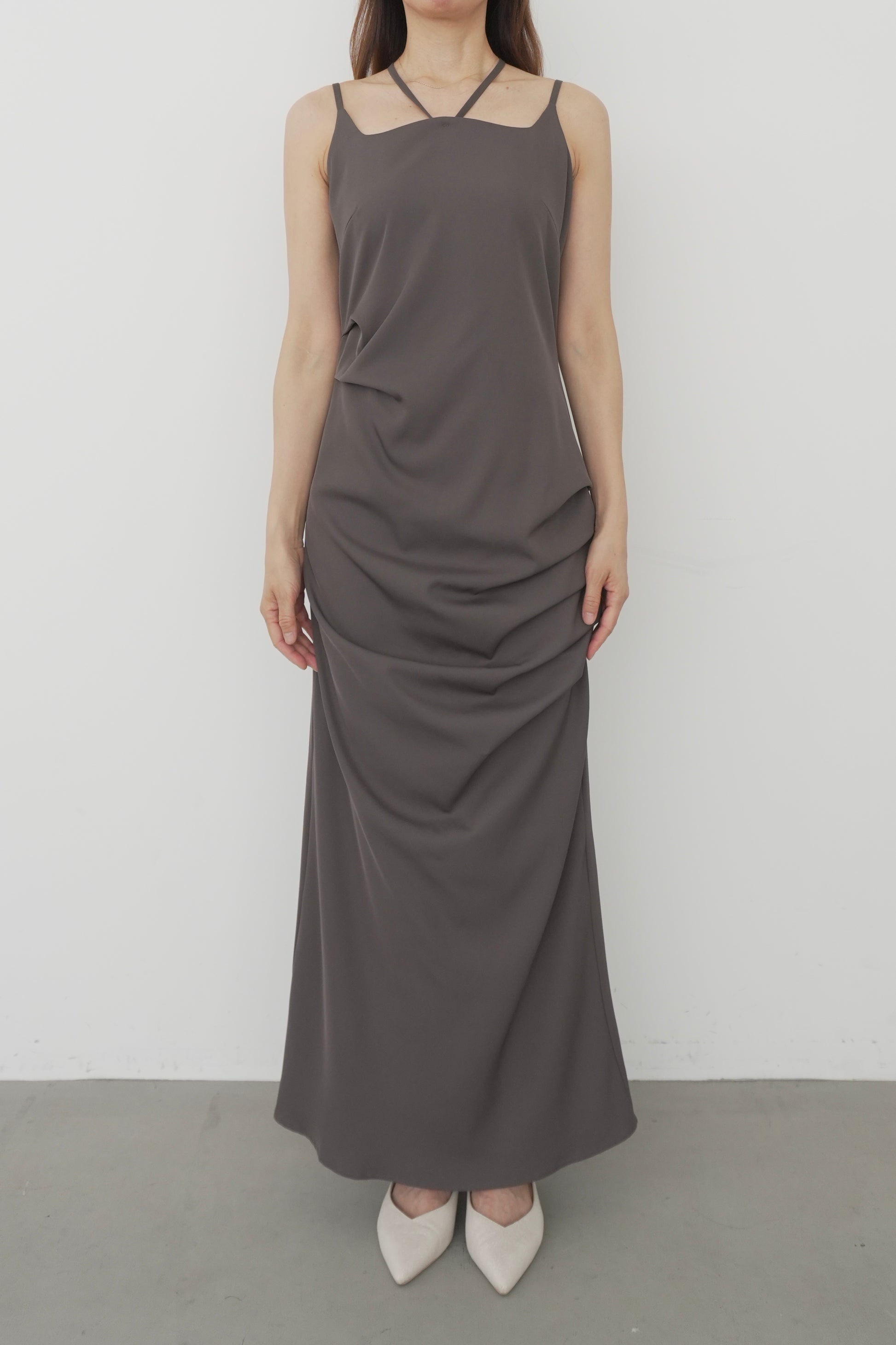 model:164cm size:L color:ブラウン