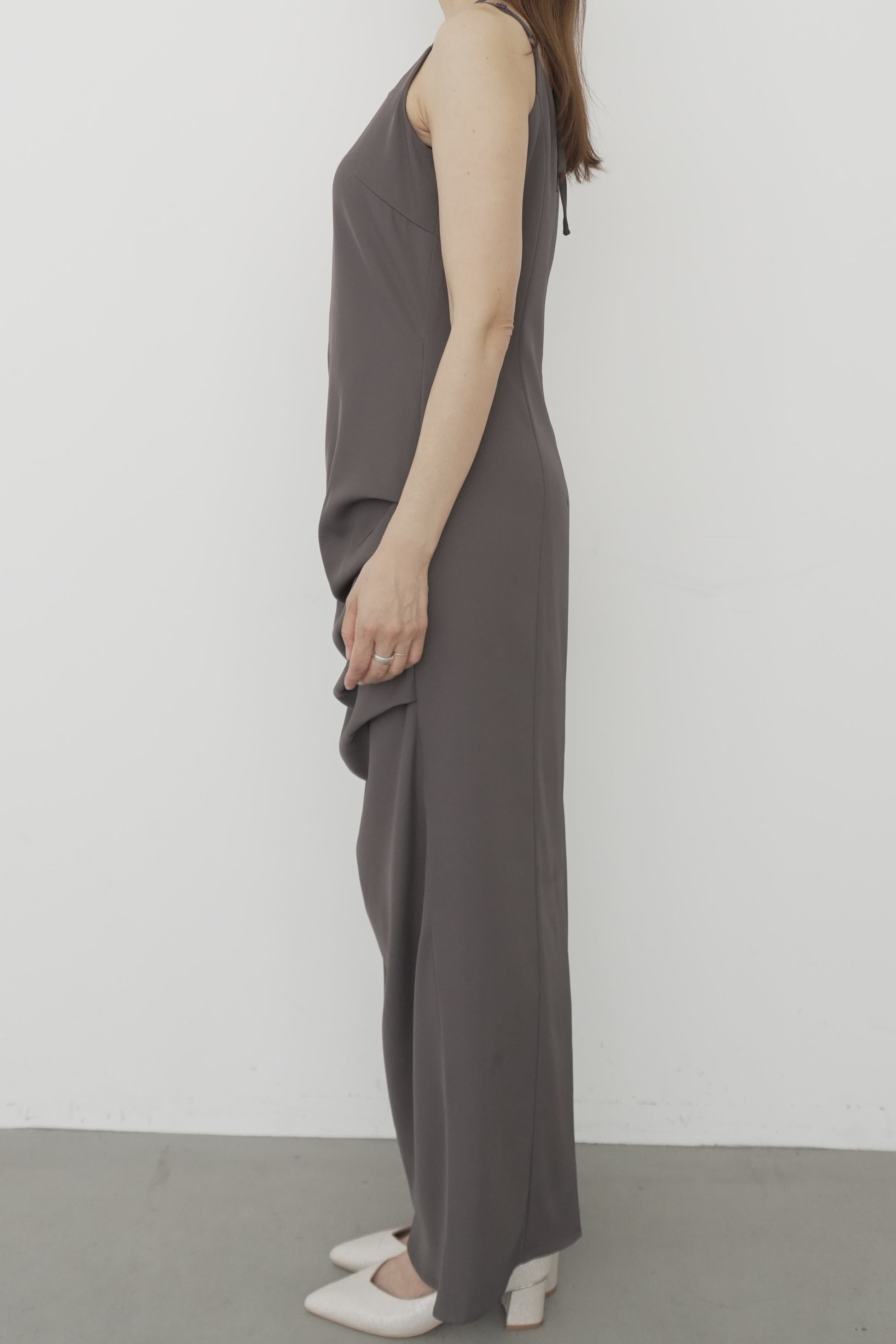 model:164cm size:L color:ブラウン