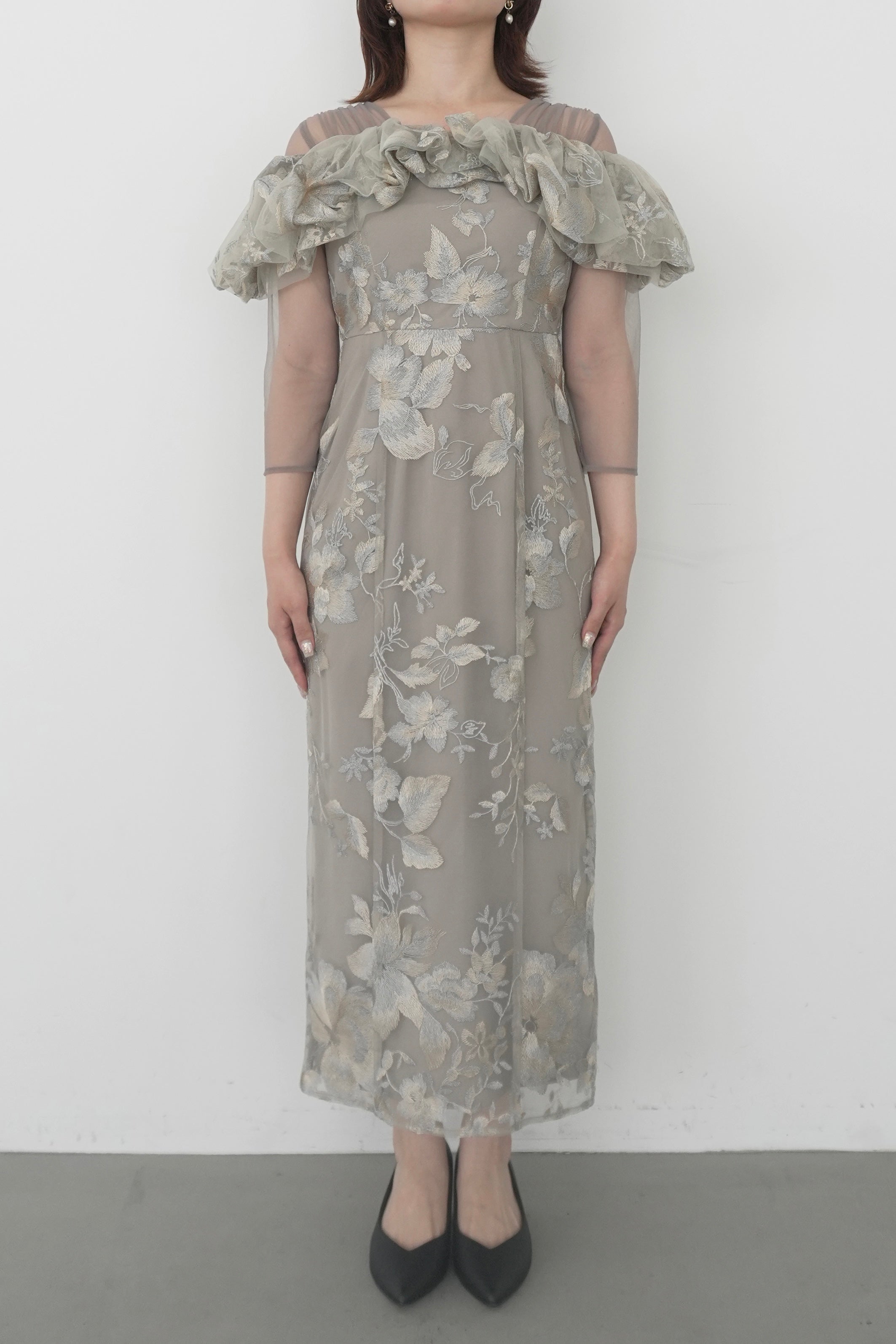 model:153cm size:S color:ライトカーキ