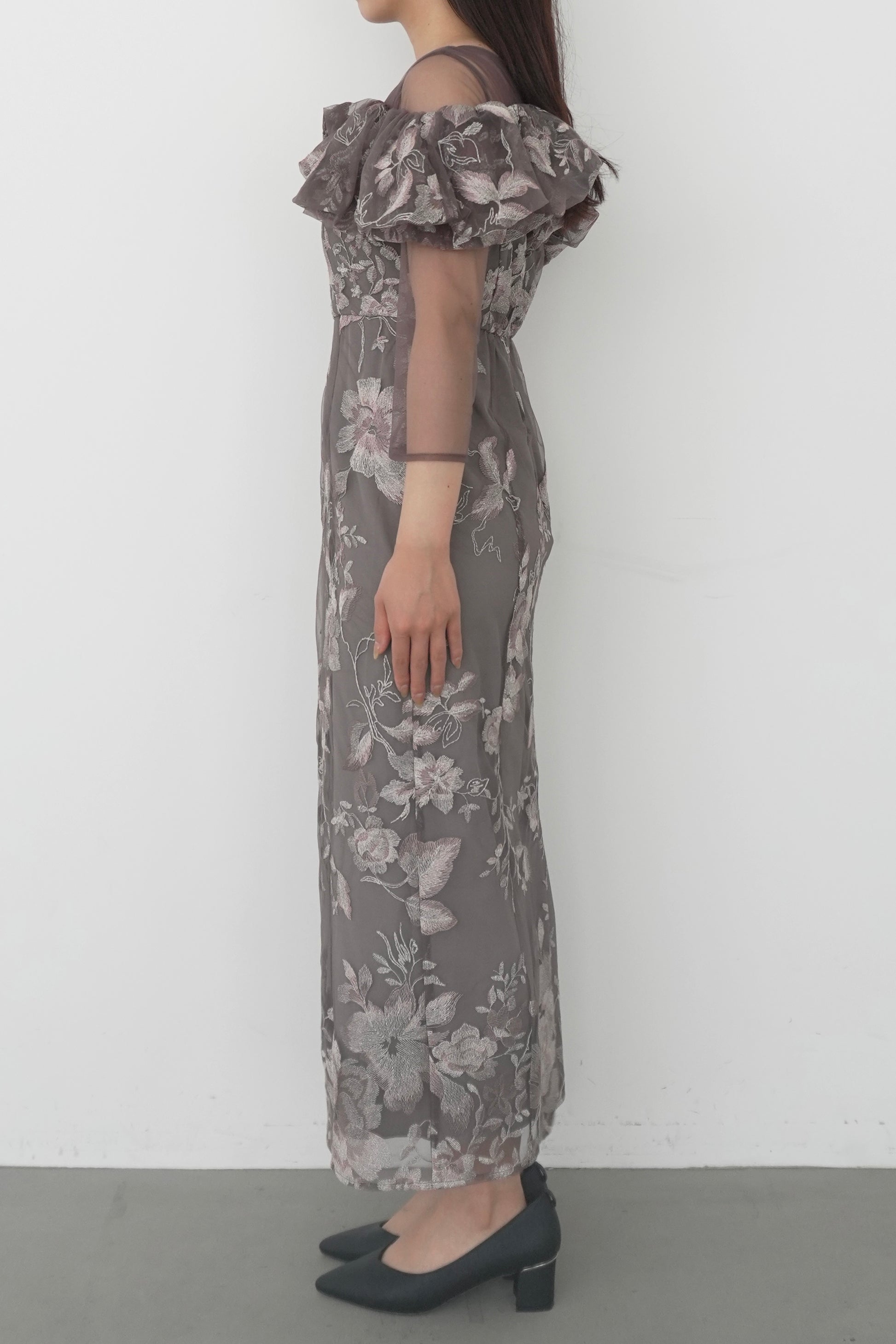 model:159cm size:M color:チャコール