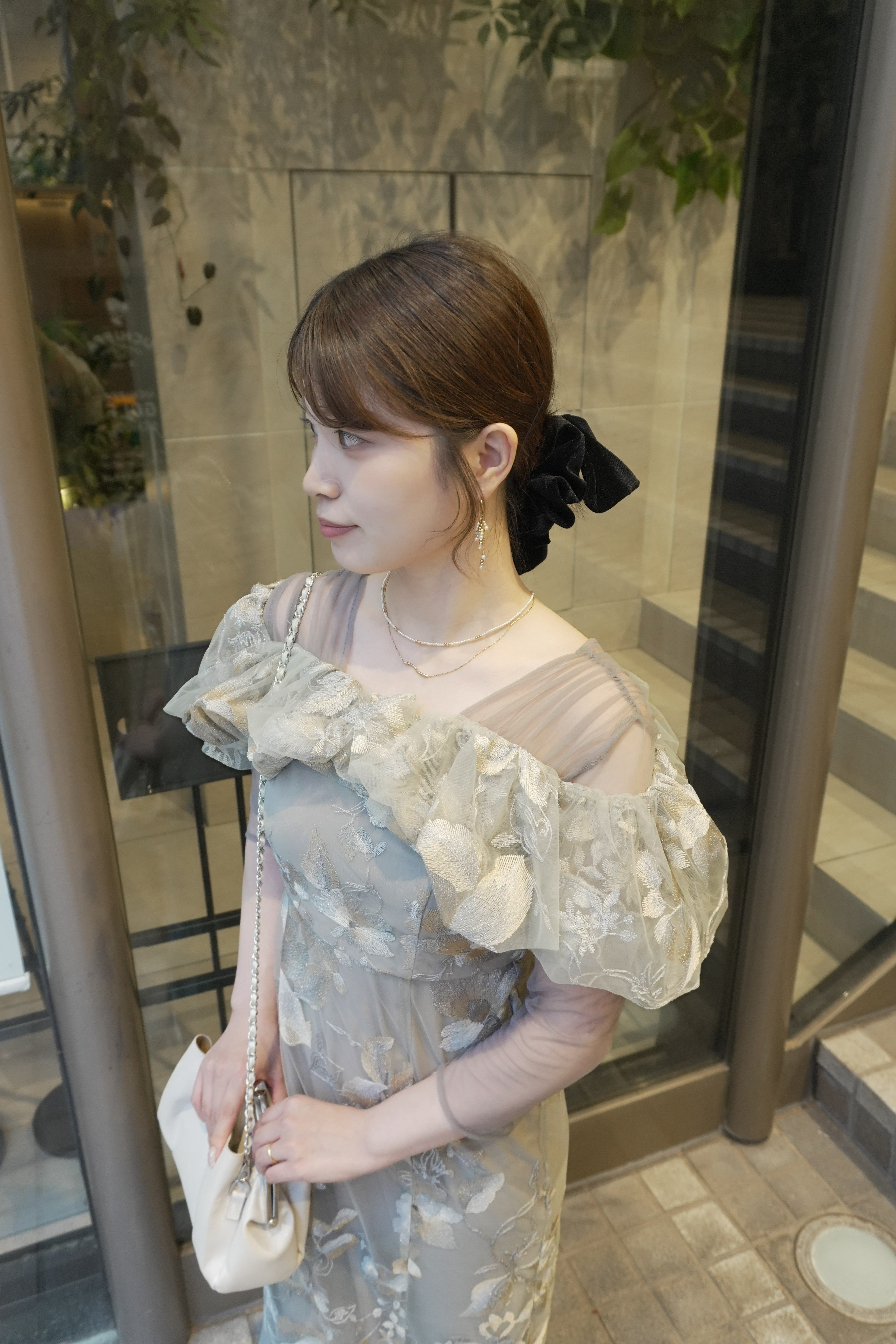 153cm/骨格ストレート　Sサイズ/ライトカーキ着用
