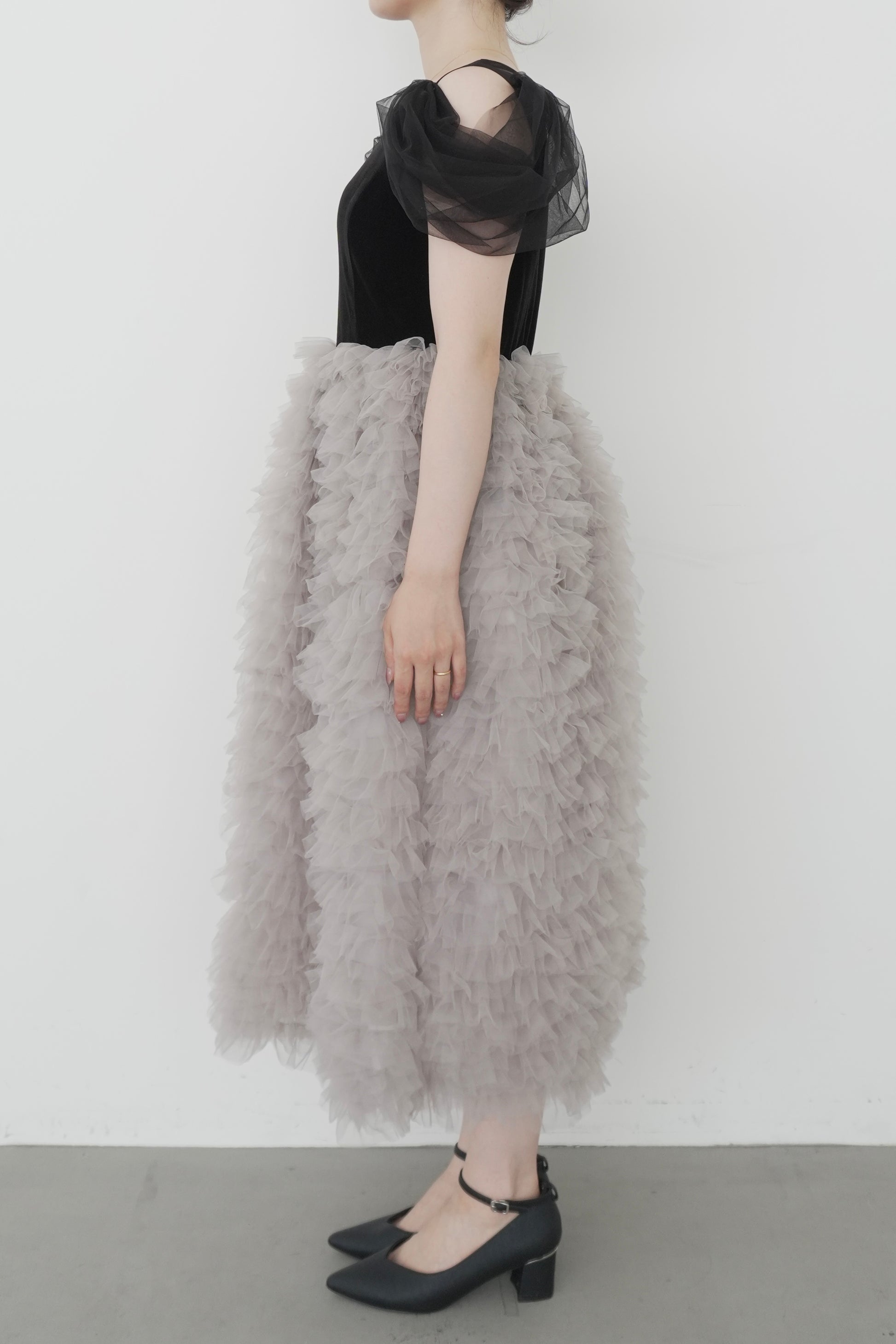 model:153cm size:M color:ブラック×ベージュ