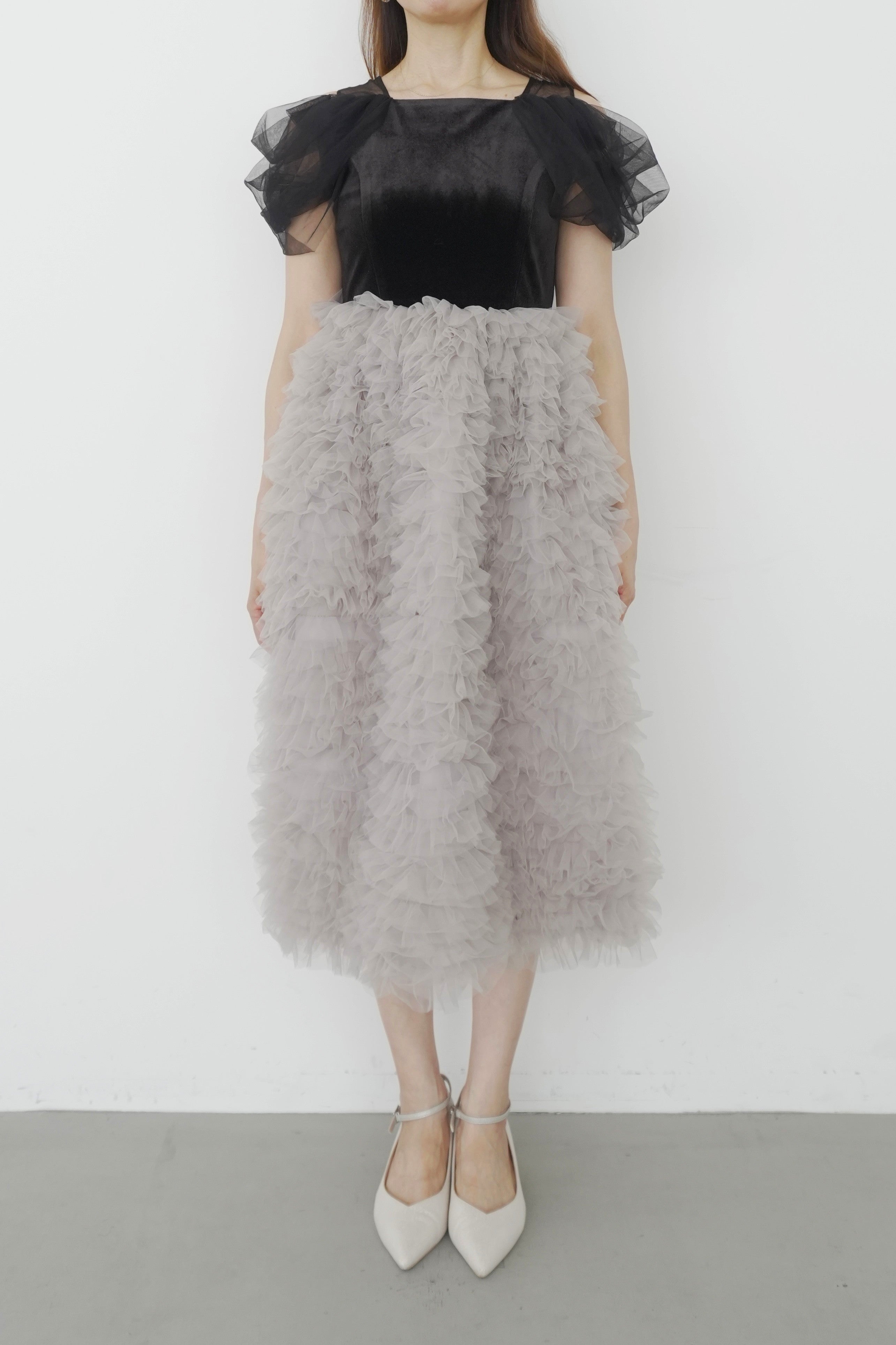model:164cm size:M color:ブラック×ベージュ