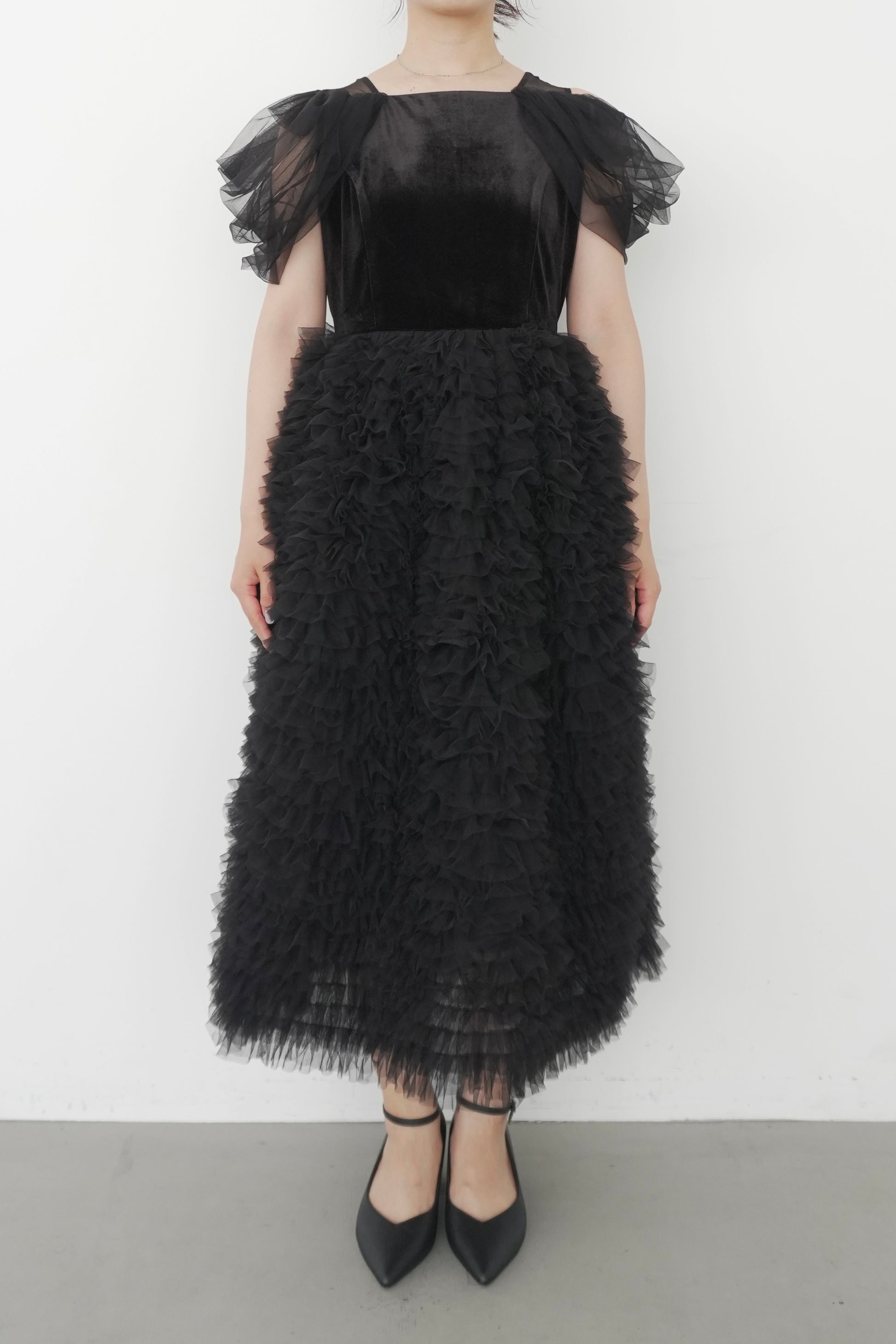 model:159cm size:L color:ブラック