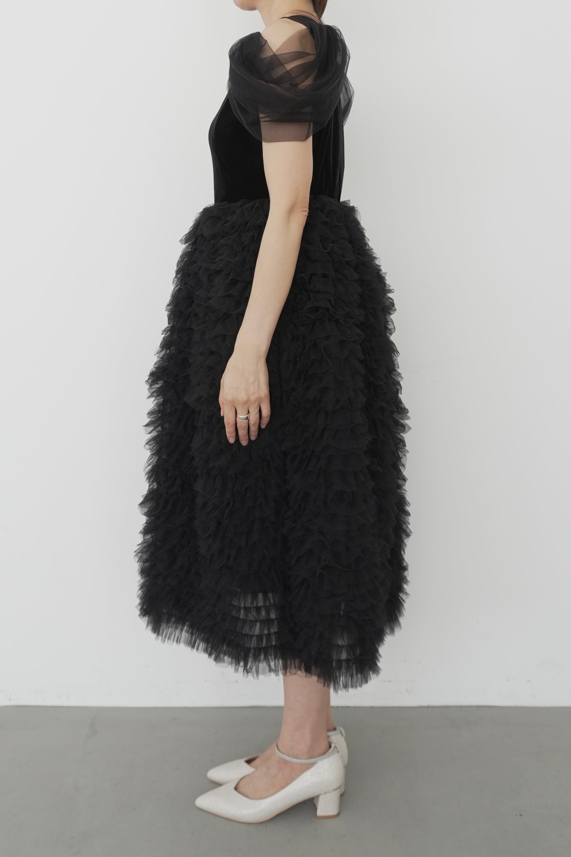 model:164cm size:L color:ブラック