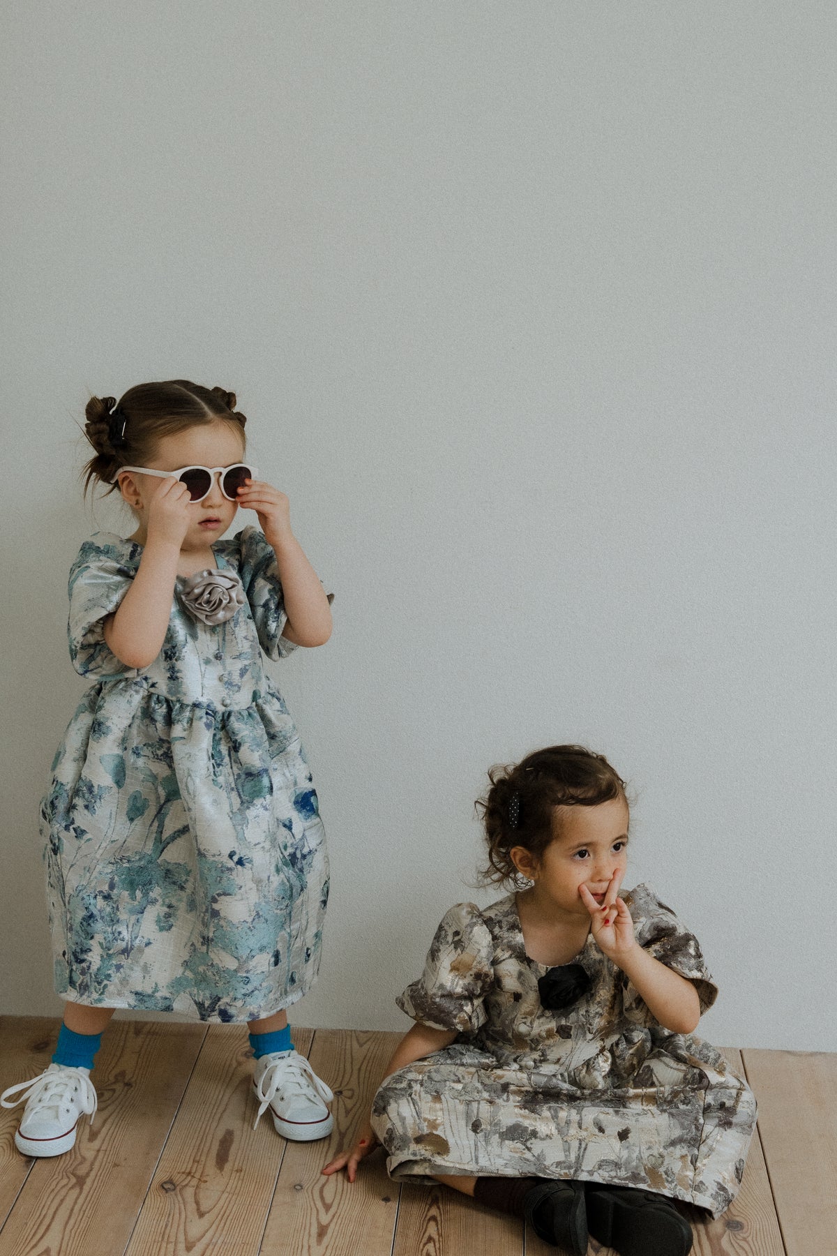 1156 Botanical jacquard dress kids