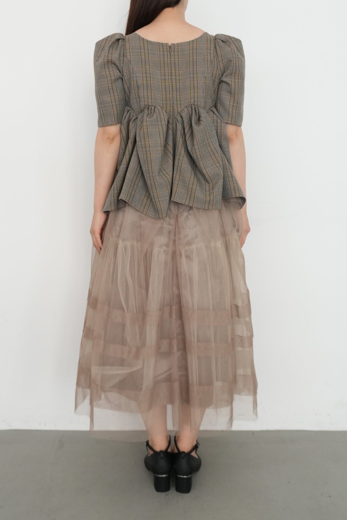 model:159cm size:S color:ベージュ