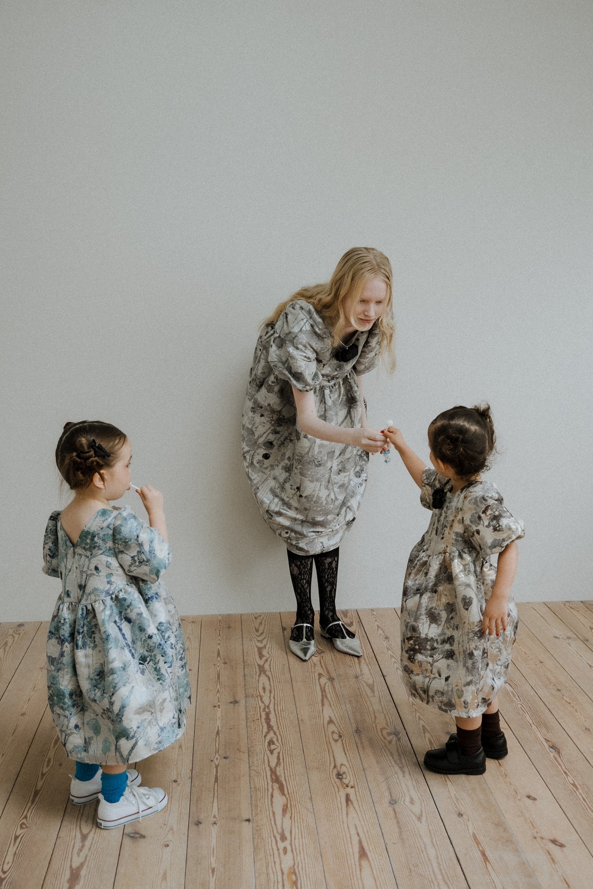 1156 Botanical jacquard dress kids