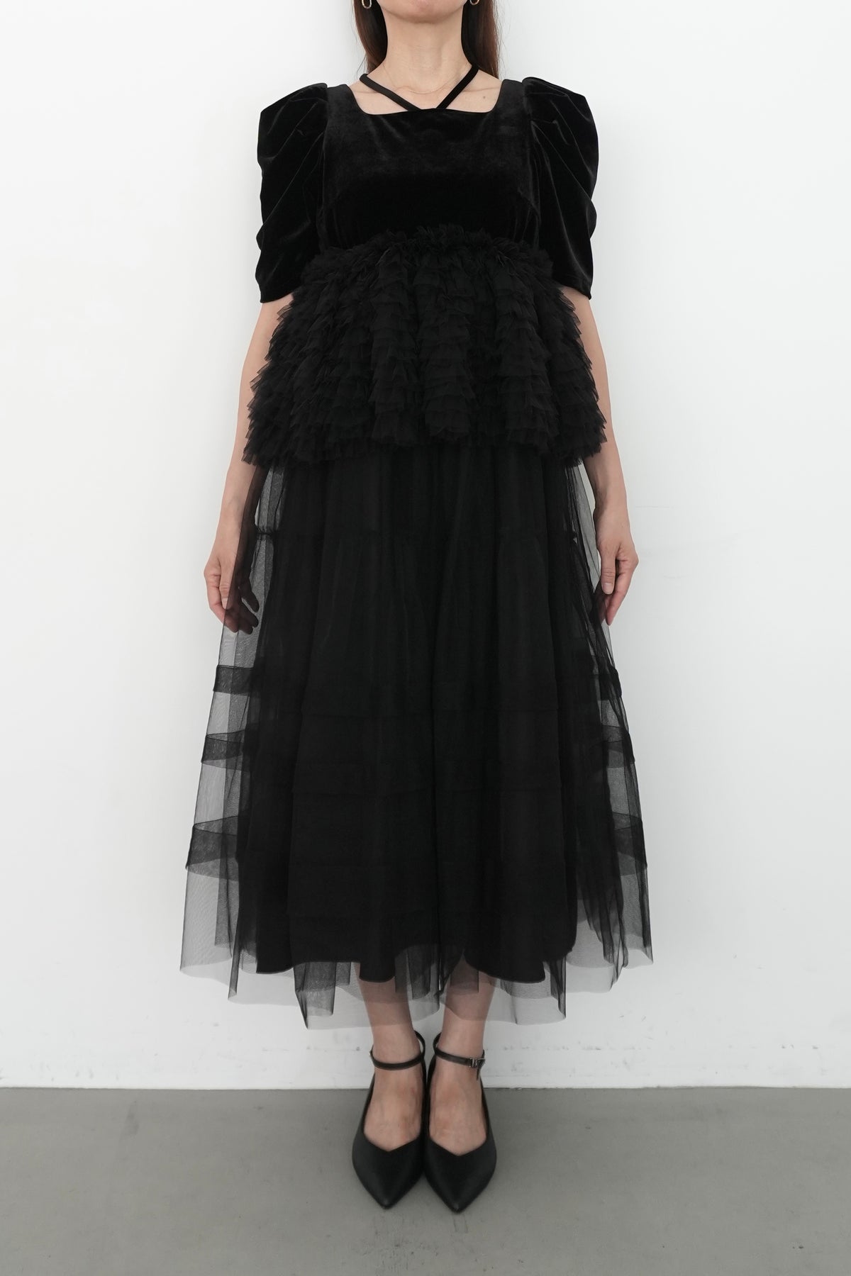 model:164cm size:M color:ブラック
