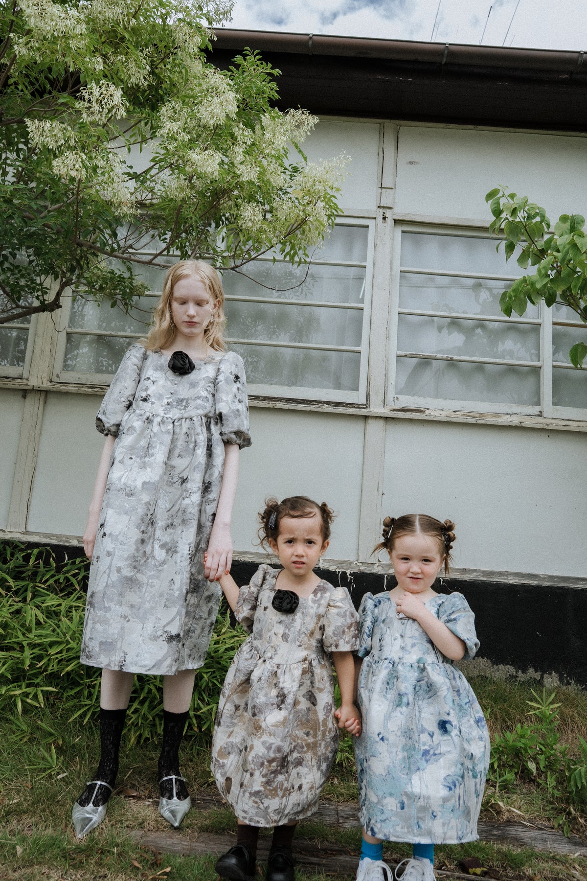 1156 Botanical jacquard dress kids
