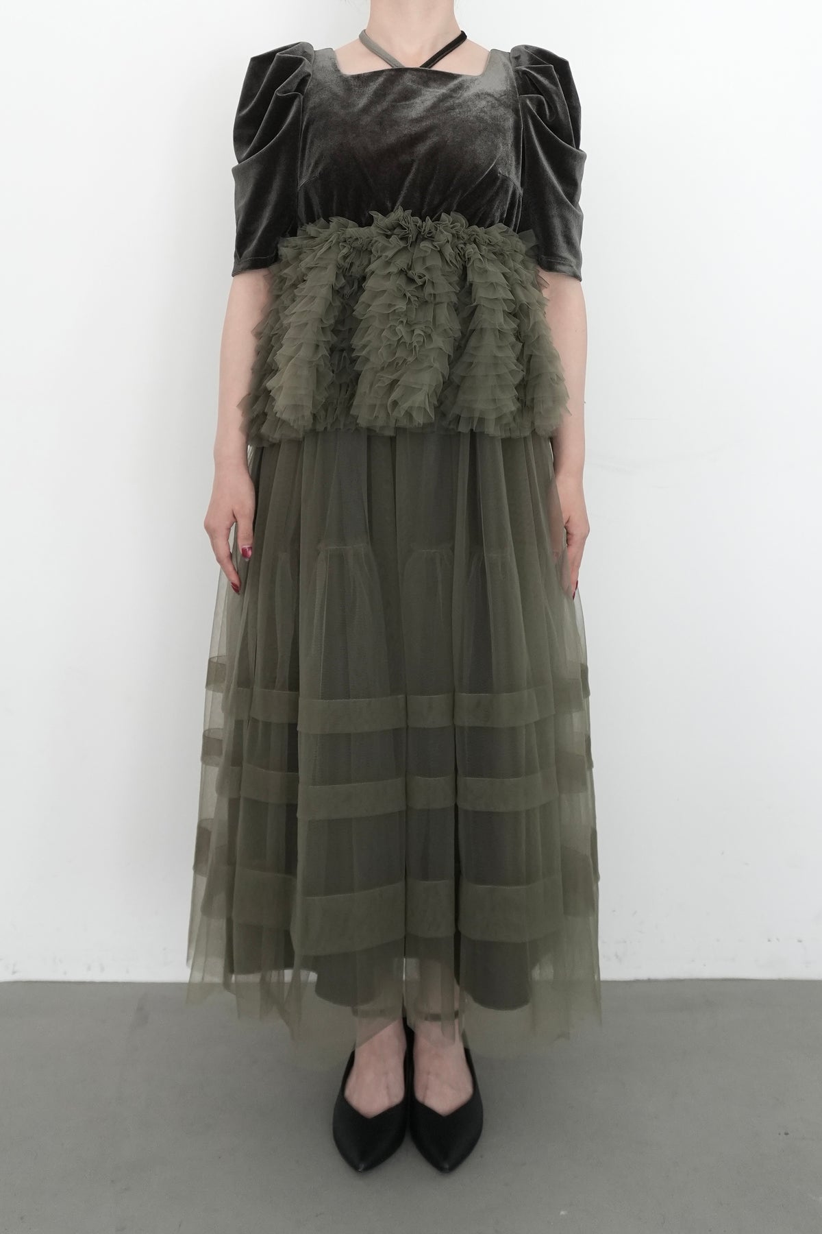 model:153cm size:S color:オリーブ