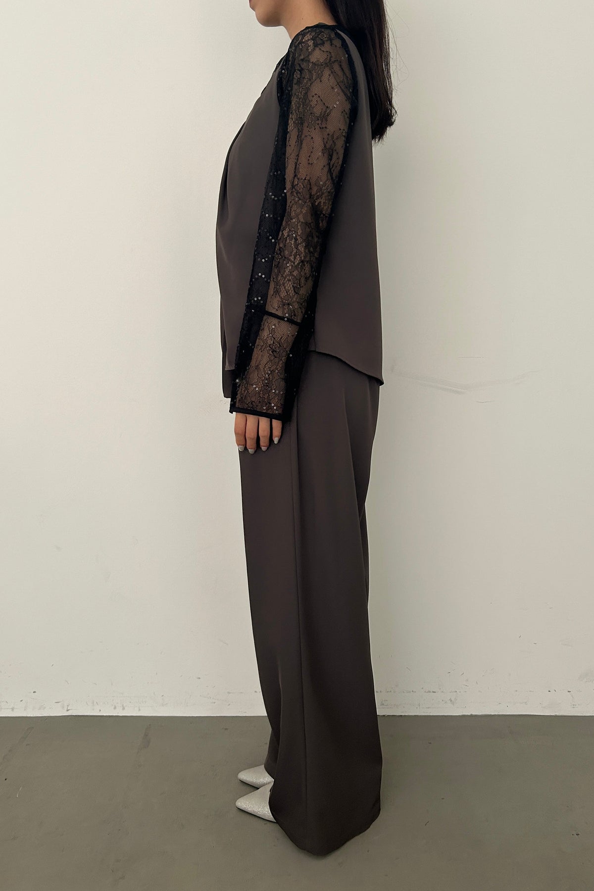 model:159cm size:M color:ブラウン