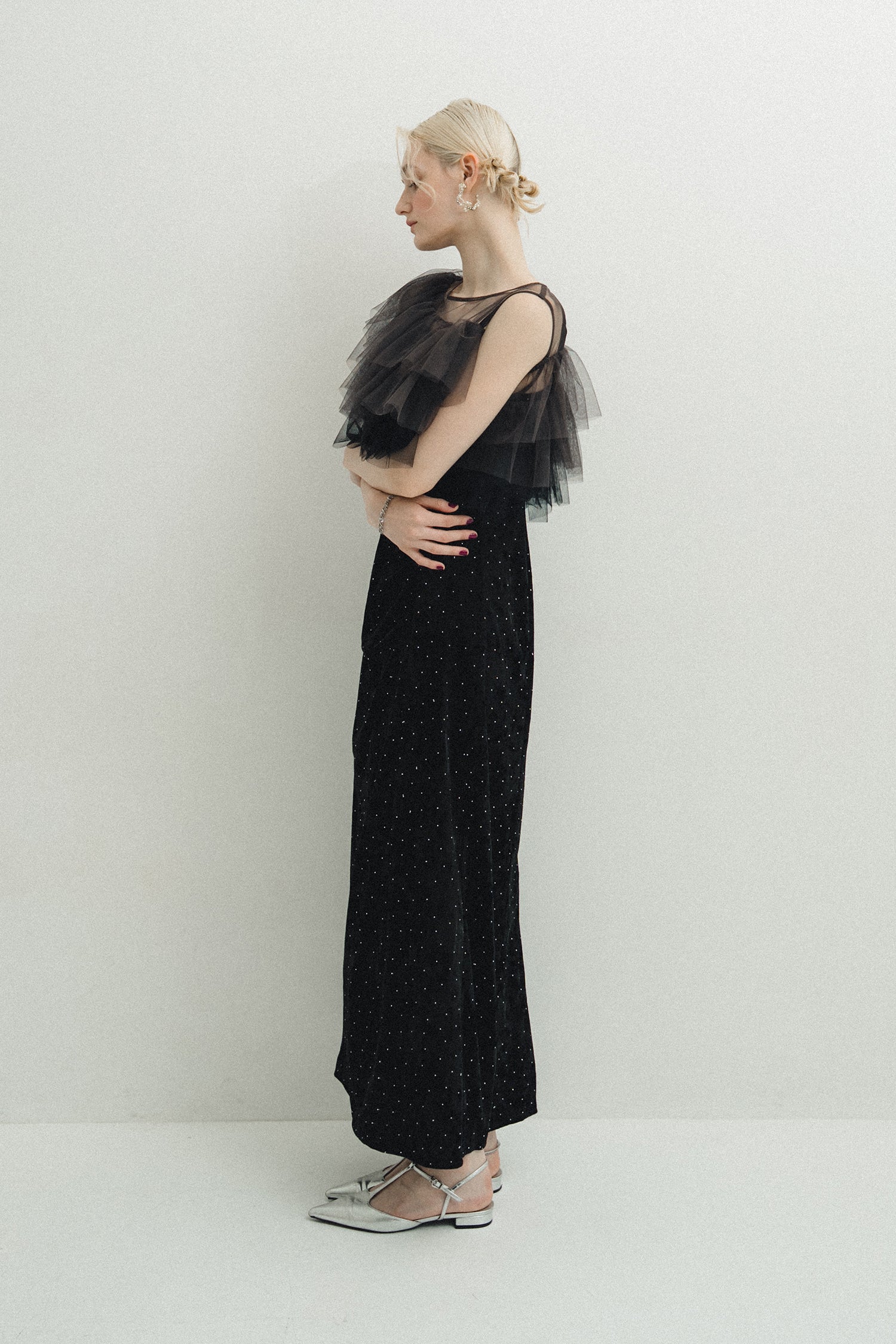 model:174cm size:モデルサイズ color:ブラック