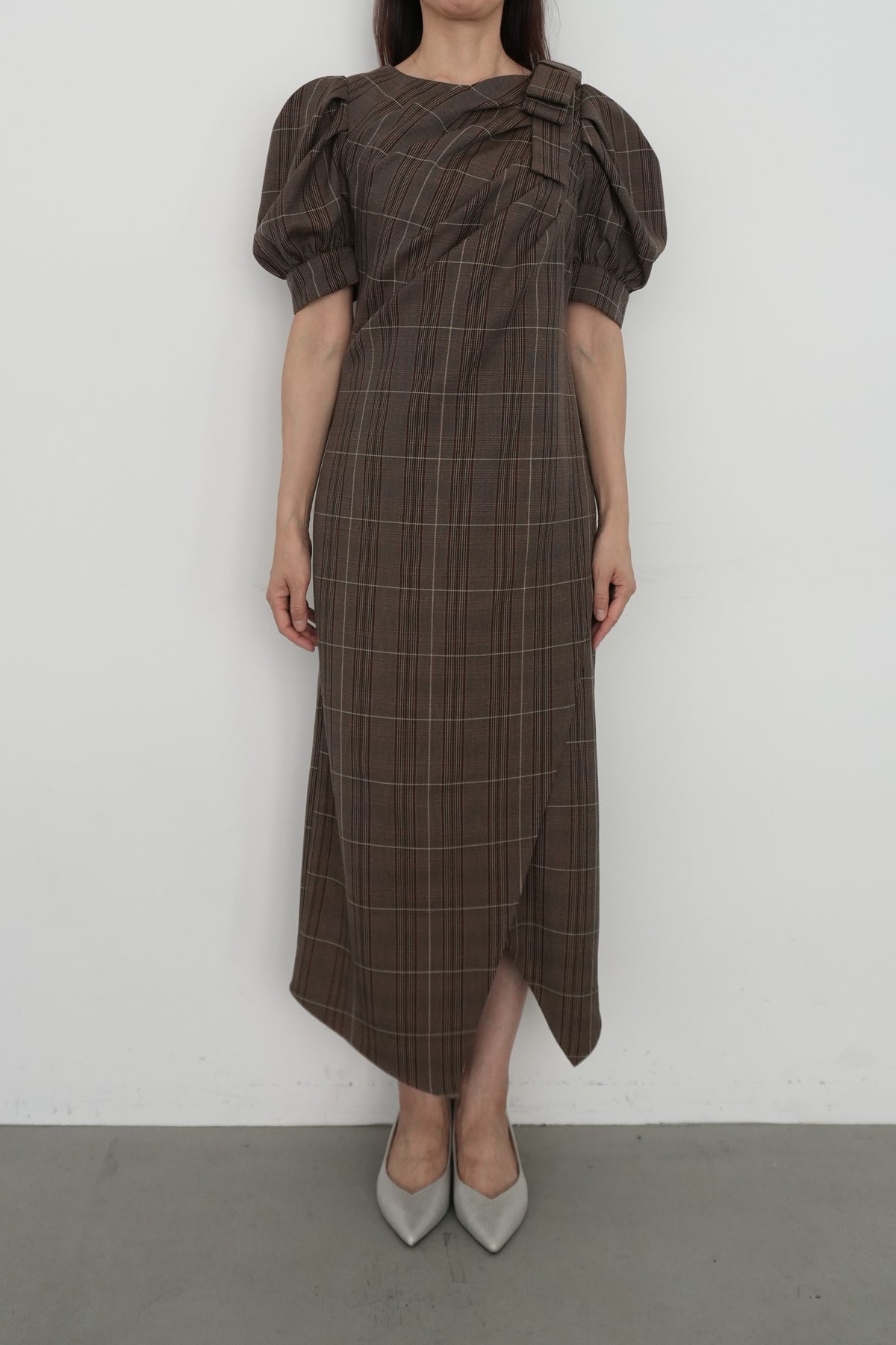 model:164cm size:M color:ブラウン