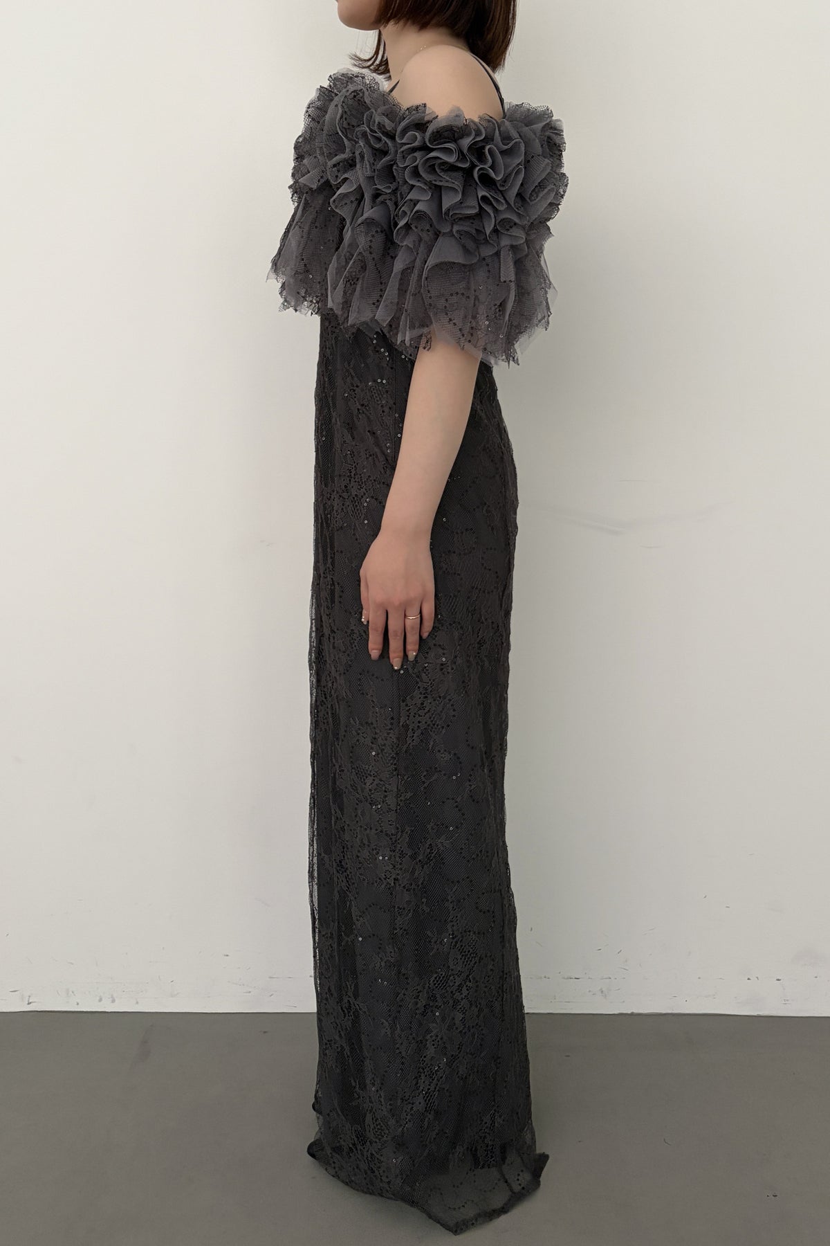 model:153cm size:M color:チャコール