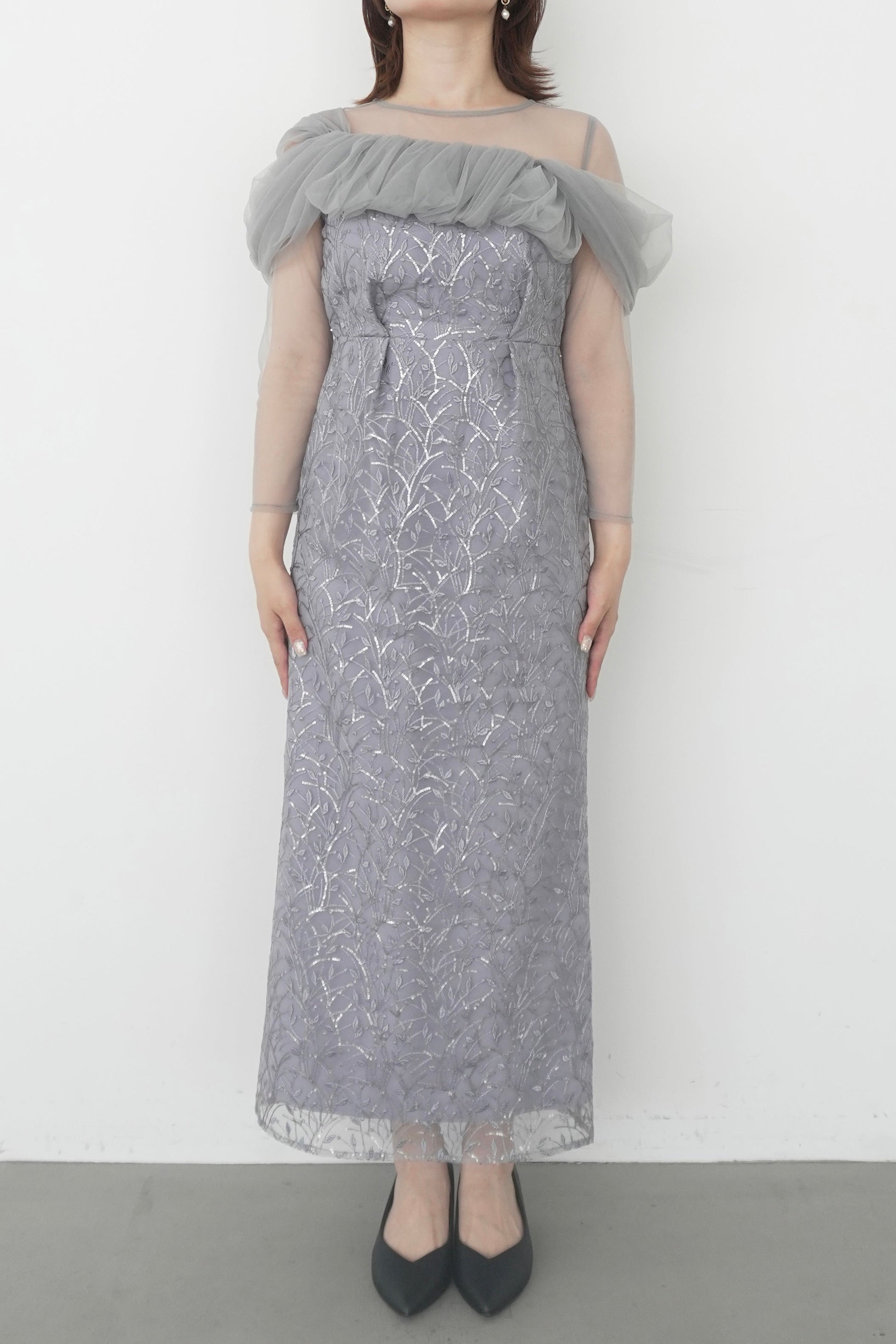 model:153cm size:S color:グレー