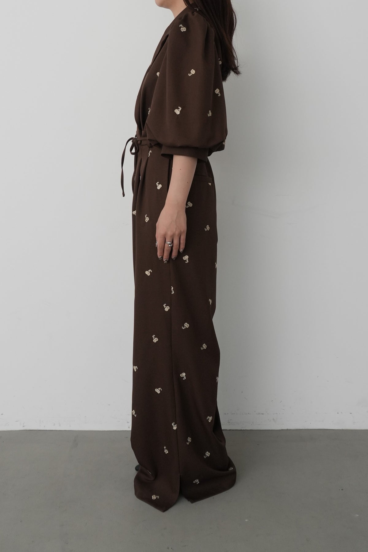 model:159cm size:L color:ブラウン