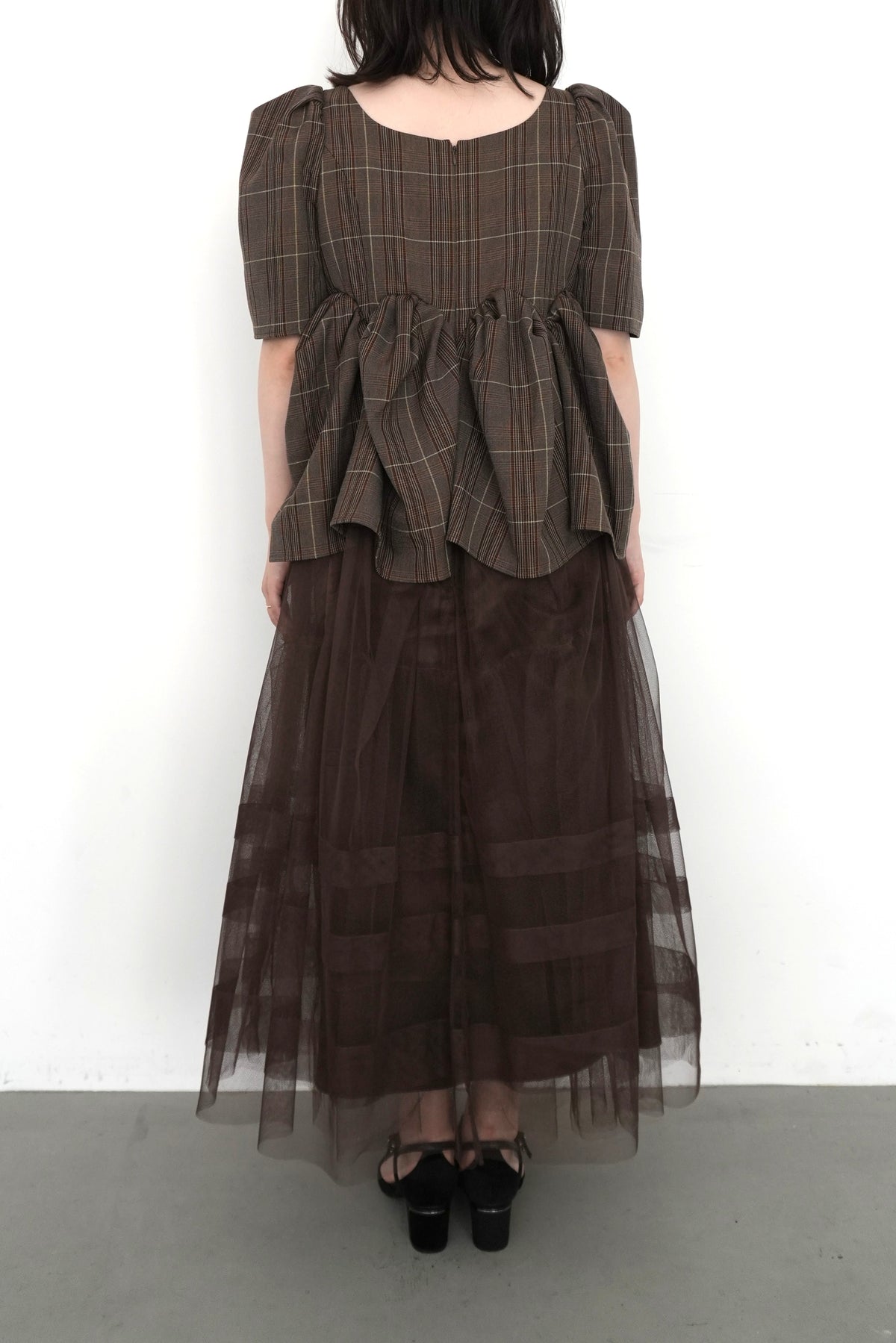 model:153cm size:L color:ブラウン