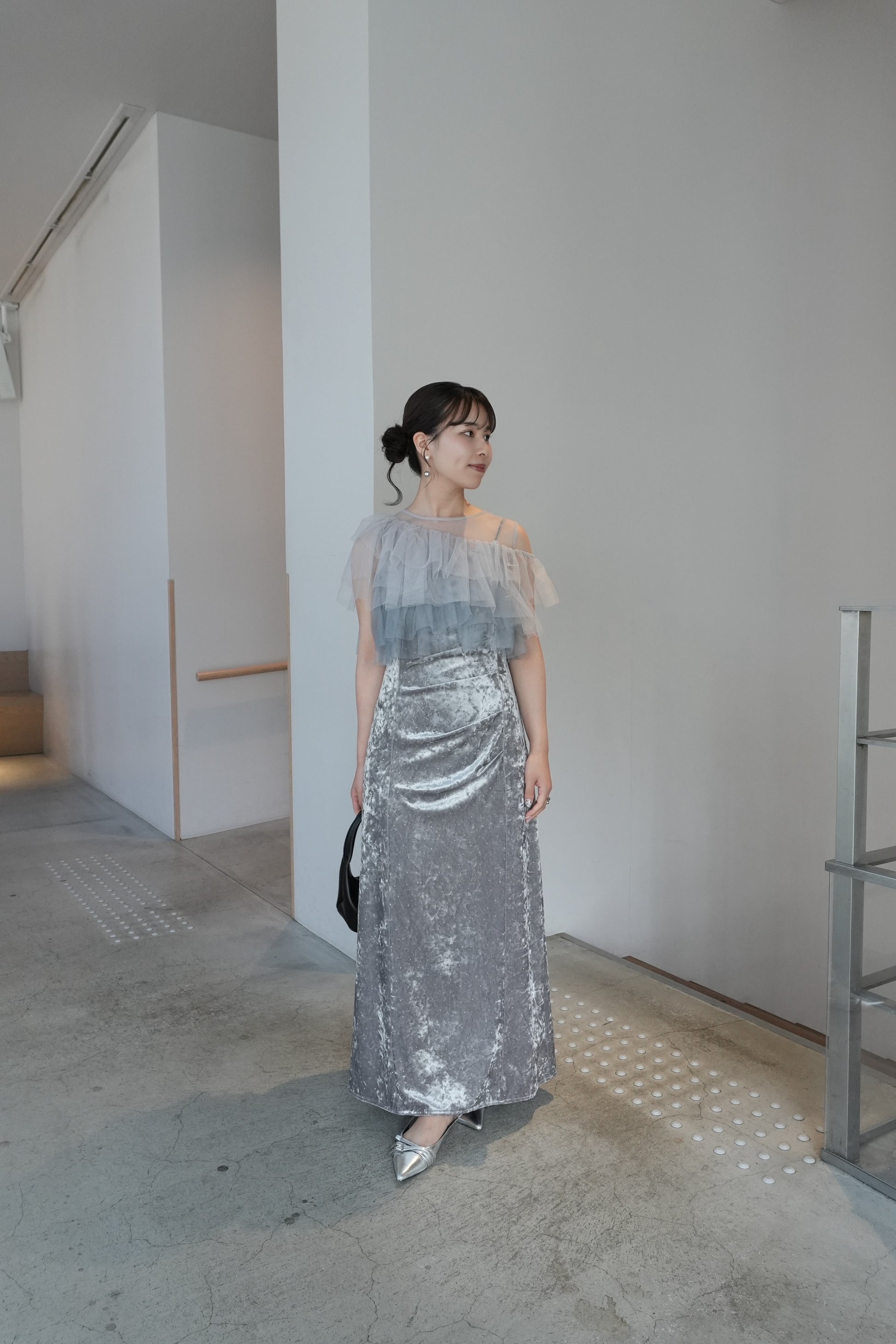 model:159cm size:M color:グレー