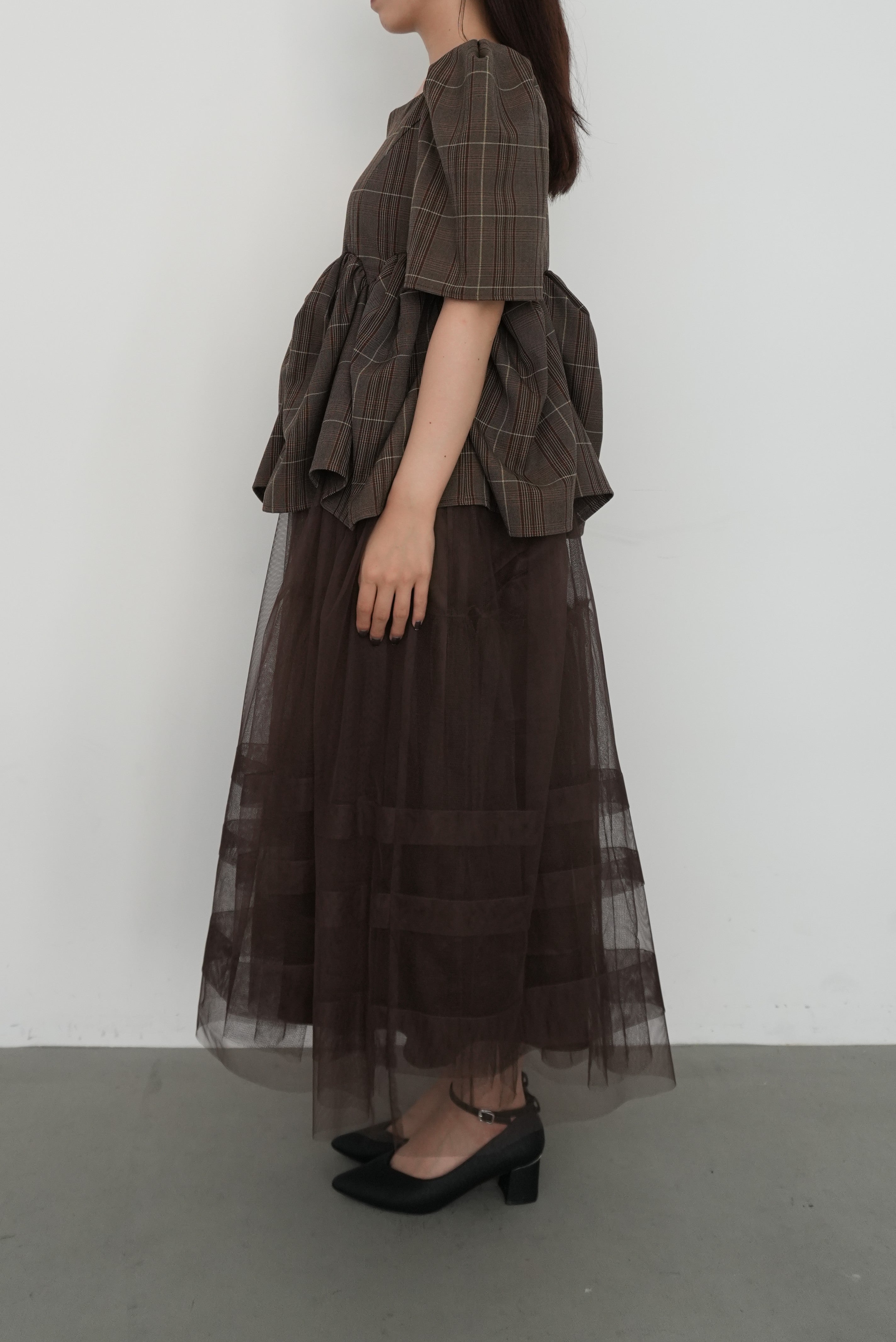 model:159cm size:L color:ブラウン
