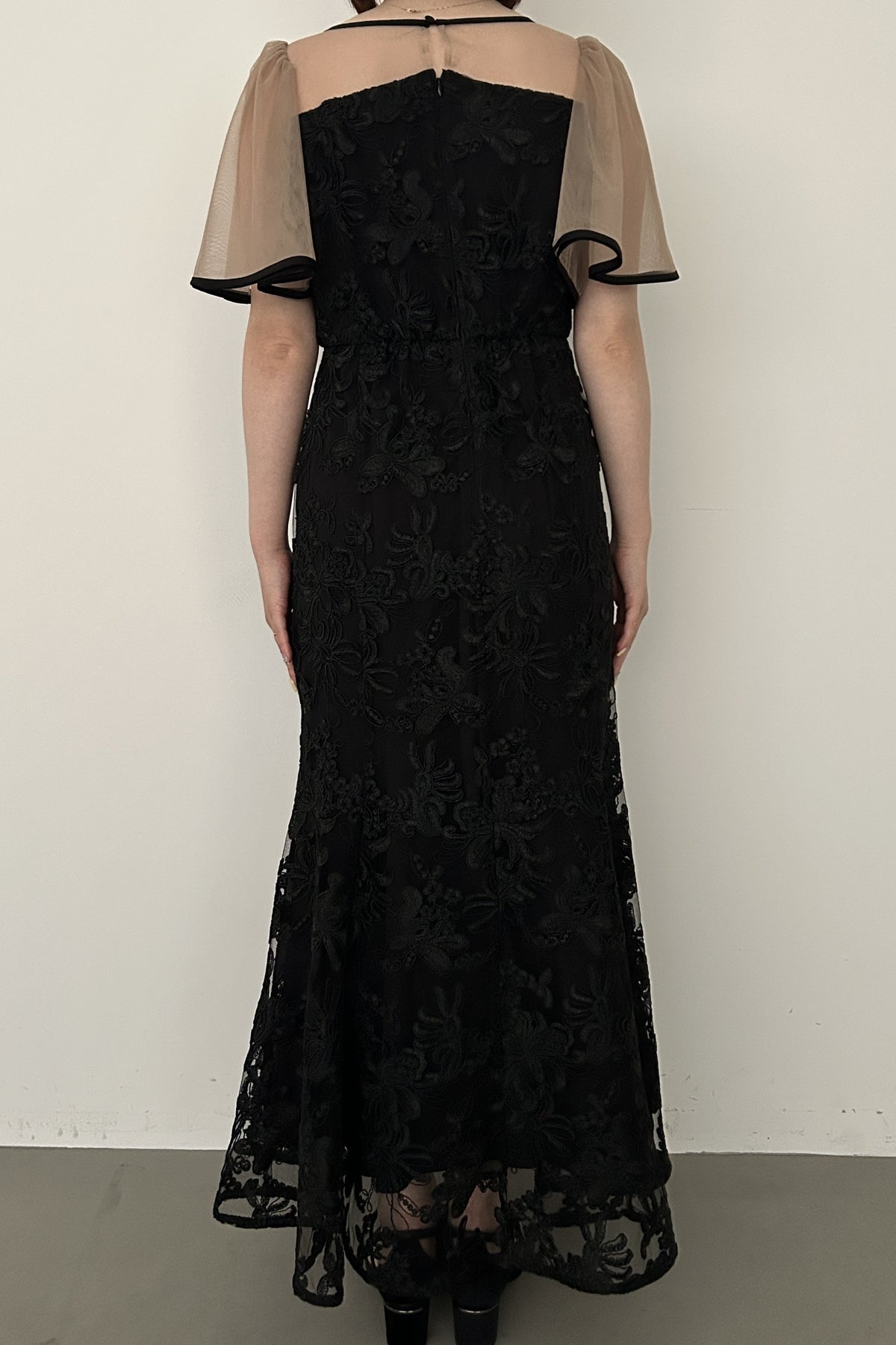 model:153cm size:M color:ブラック×ベージュ