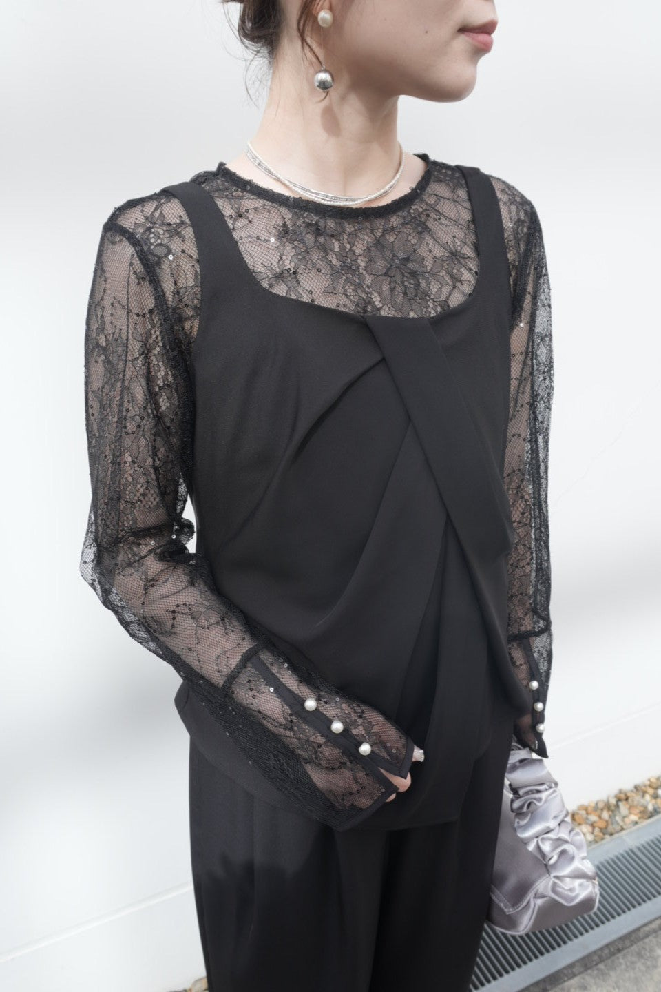 model:153cm size:S color:ブラック
