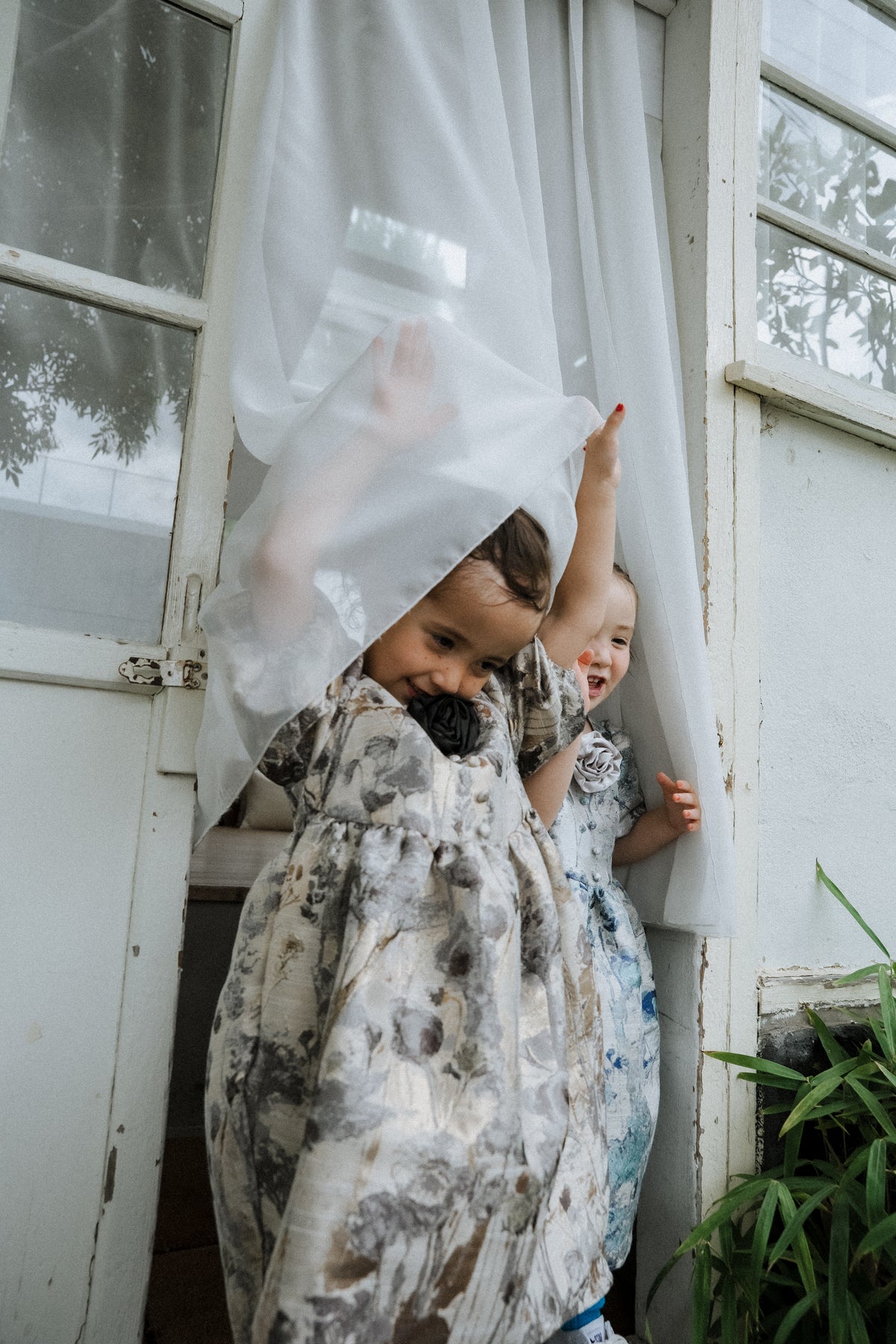 1156 Botanical jacquard dress kids